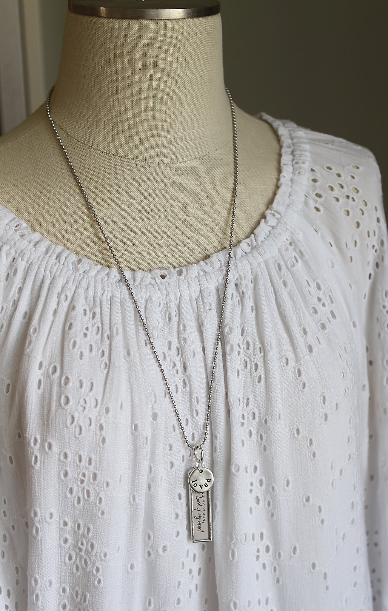 Be Thou My Vision Faith Hymn Charm Necklace - Image 3