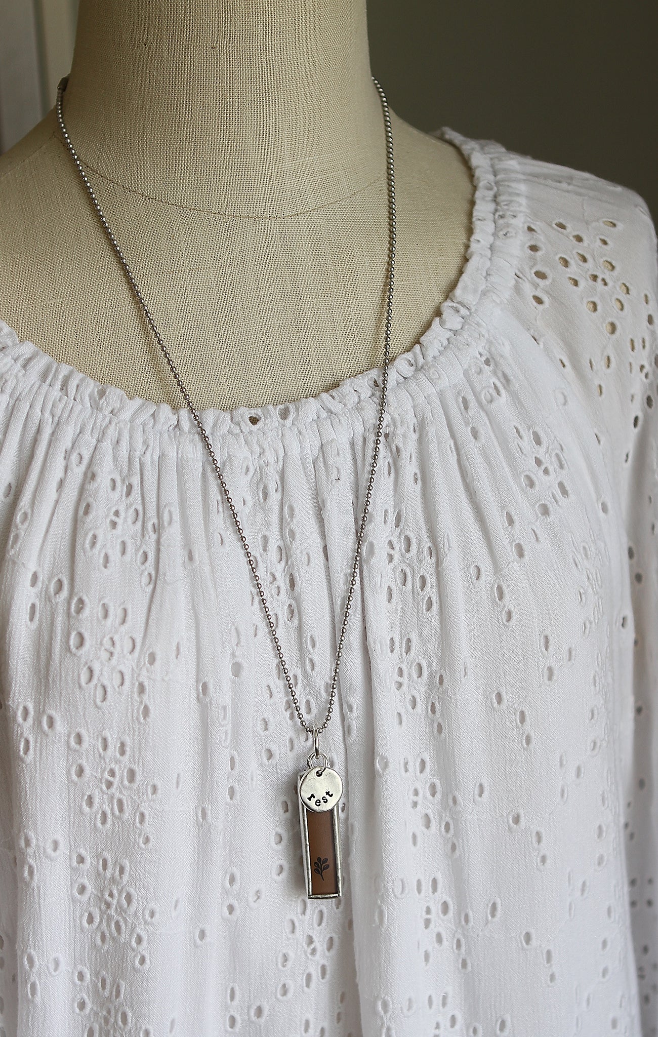 Bind My Wandering Heart To Thee Faith Hymn Charm Necklace - Image 4