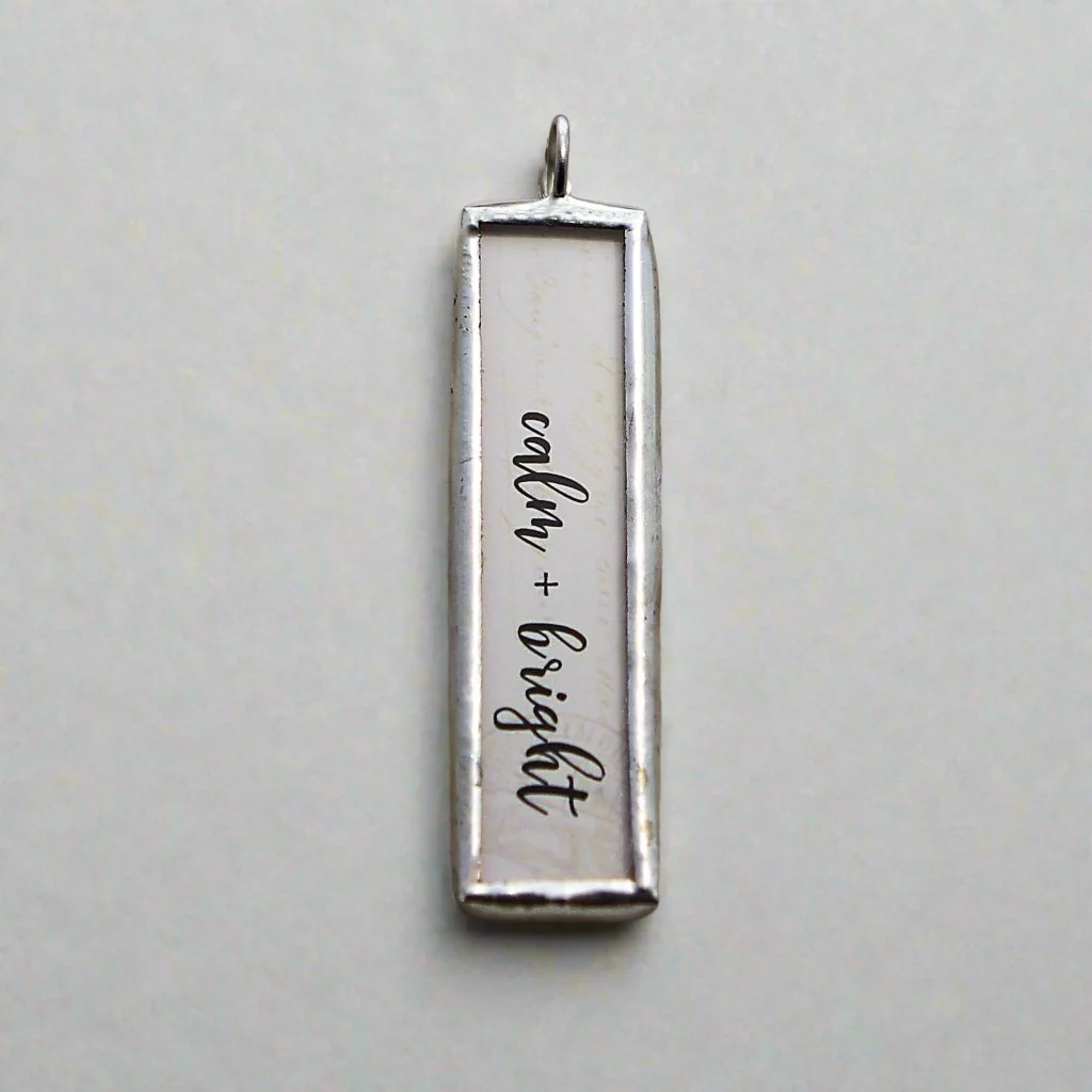 Calm and Bright Long Soldered Art Charm Jewelry