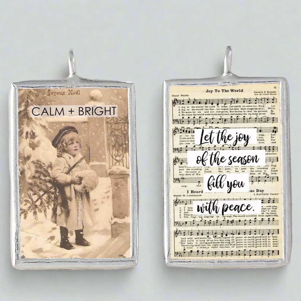 Calm and Bright Soldered Art Charm Jewelry