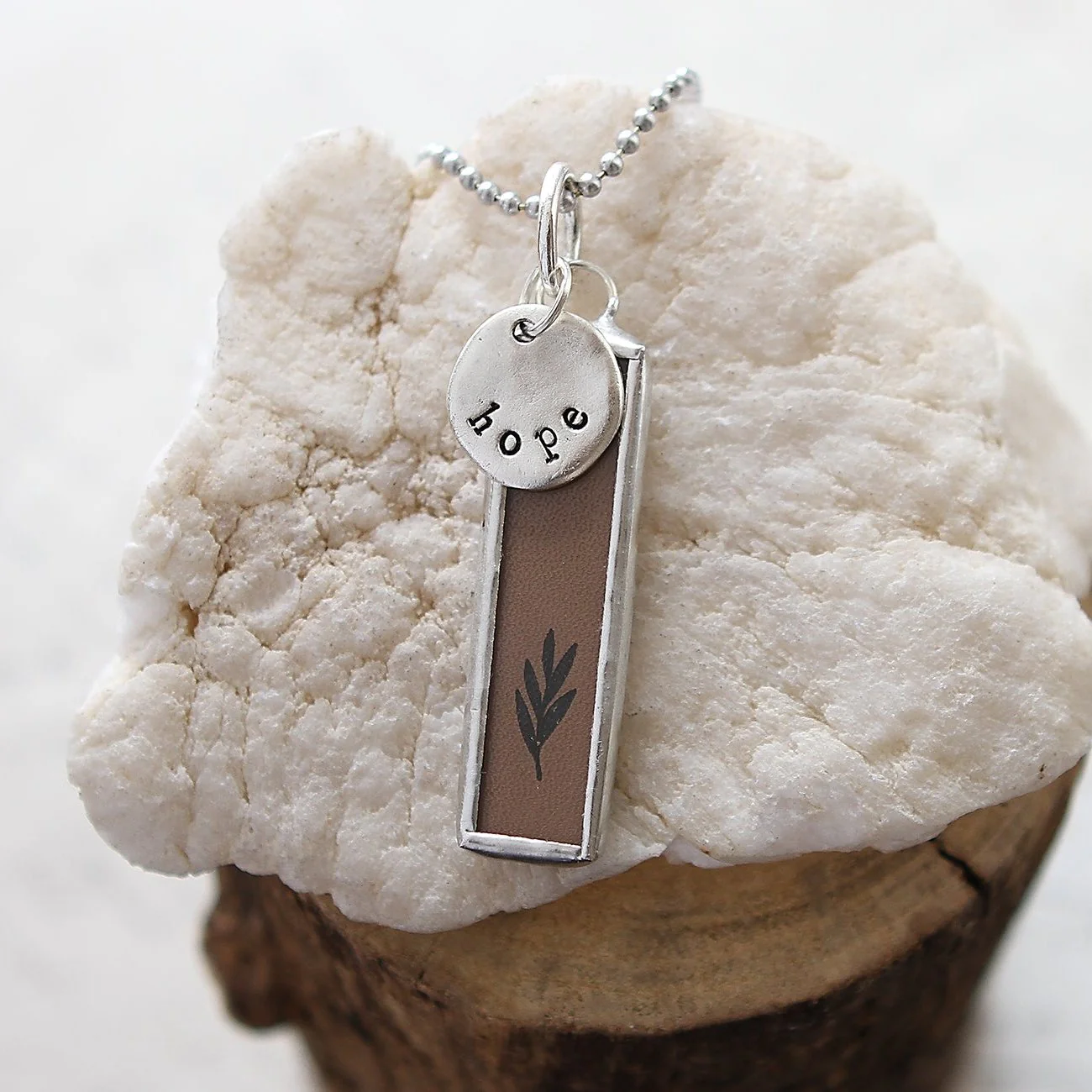 Come Thou Fount Of Every Blessing Hymn Faith Charm Necklace - Image 2