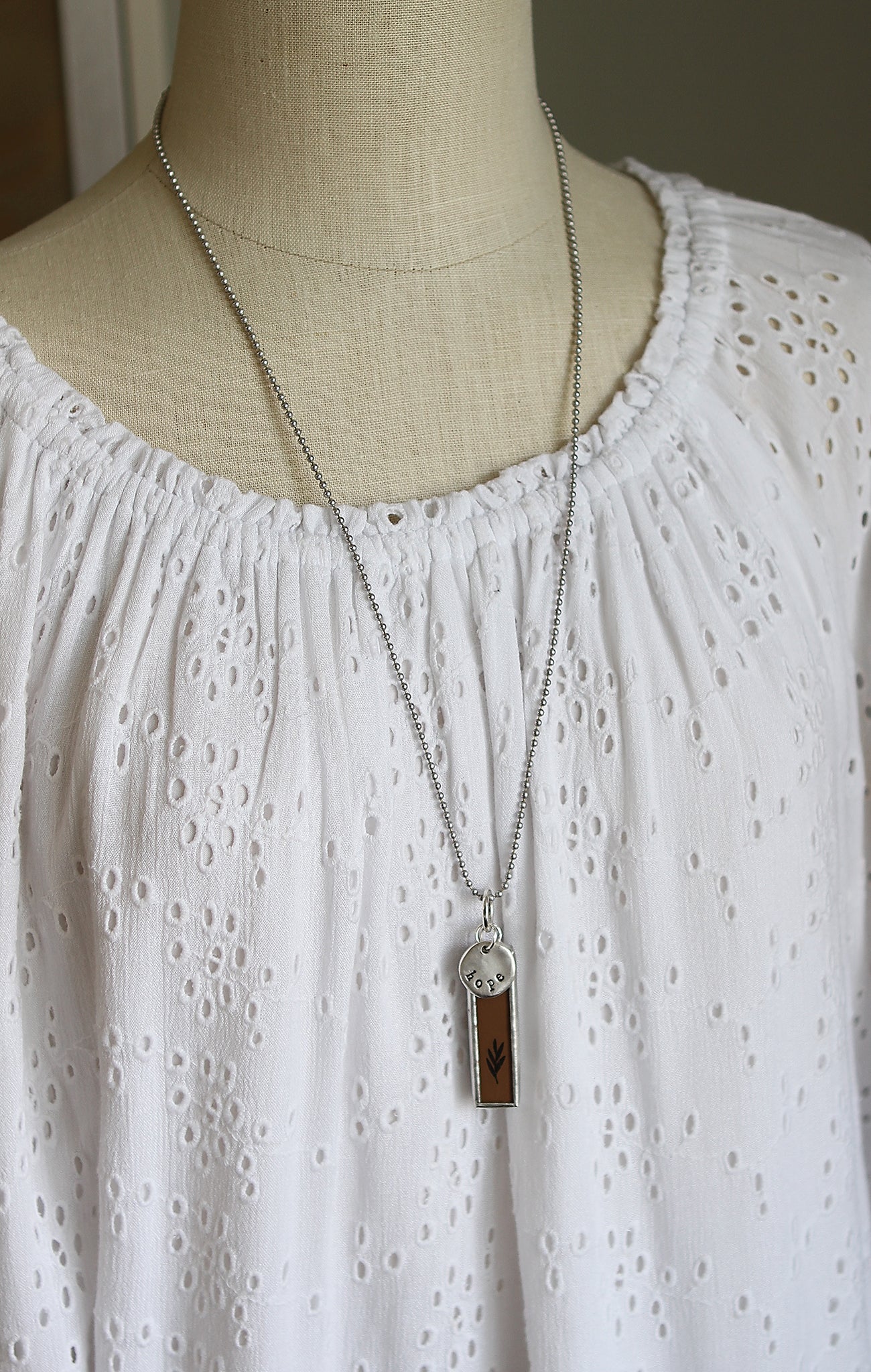 Come Thou Fount Of Every Blessing Hymn Faith Charm Necklace - Image 4