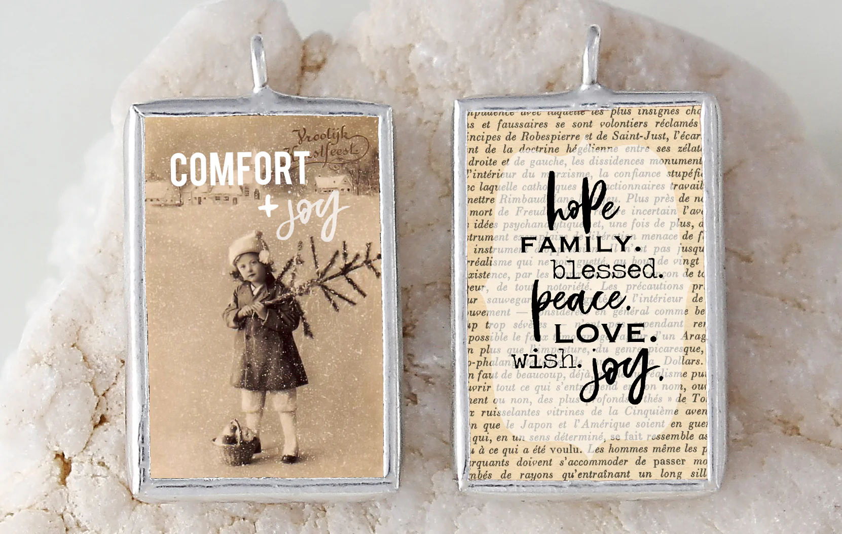 Comfort and Joy Soldered Art Charm - Image 2