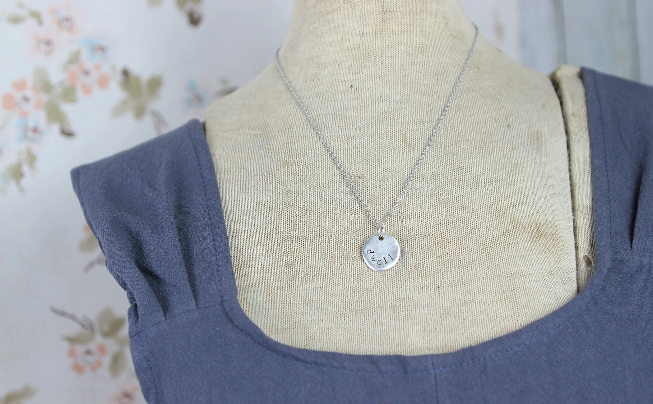 Dwell Hand Stamped Scripture Necklace - Image 6