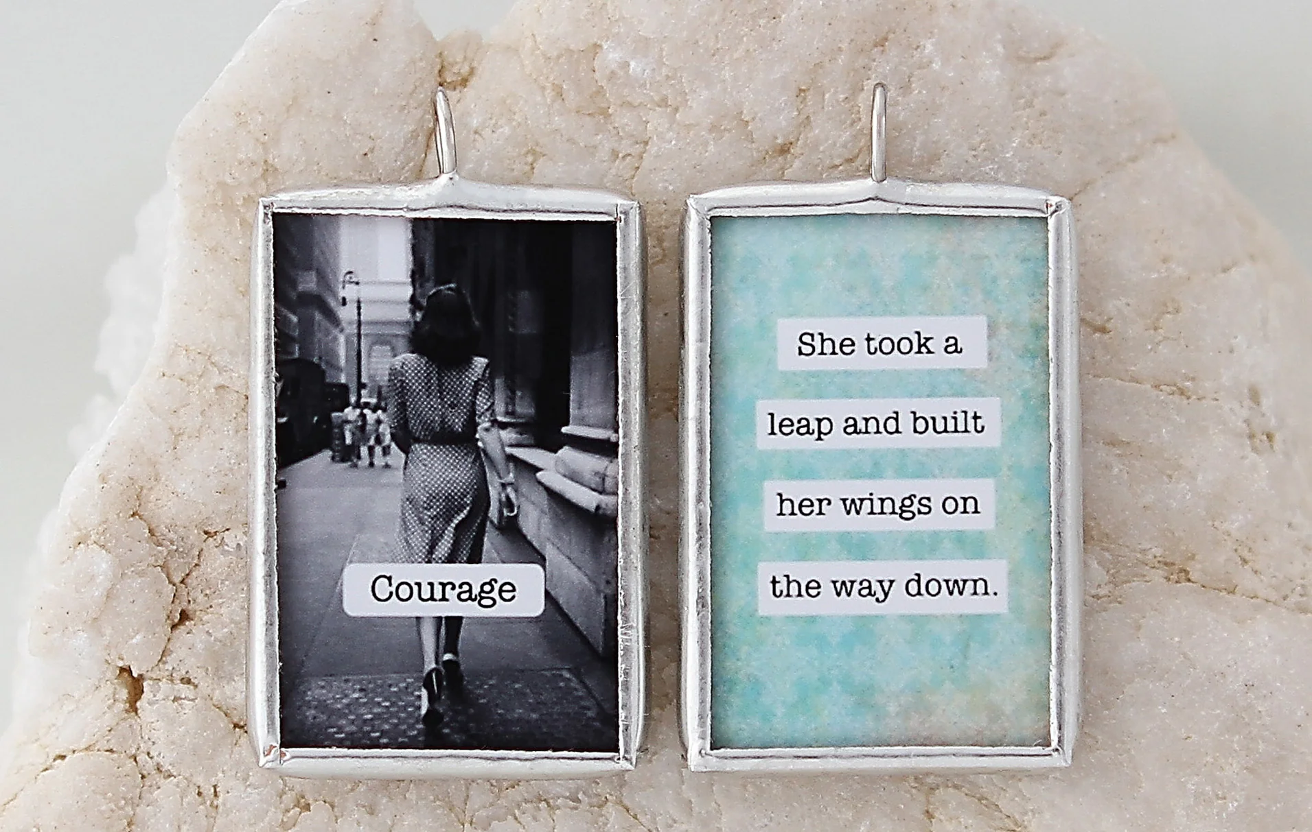 Courage Soldered Art Charm - Image 2