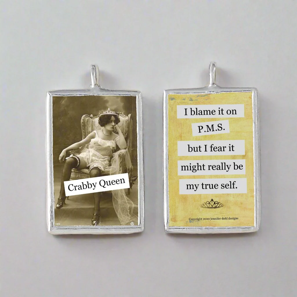 Crabby Queen Soldered Art Charm