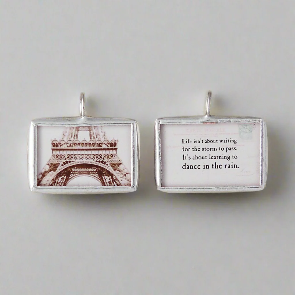Dance In The Rain Soldered Art Charm
