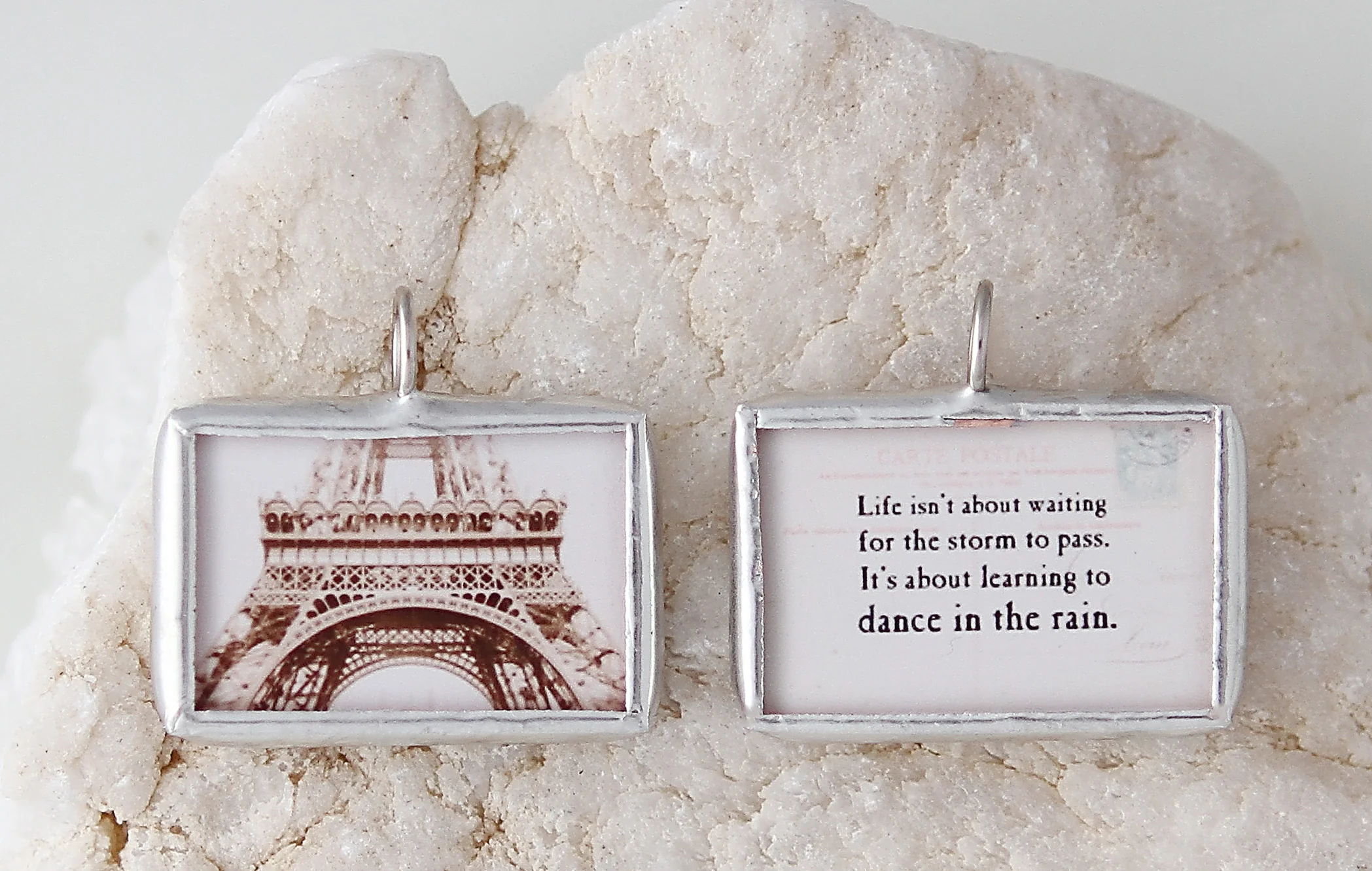 Dance In The Rain Soldered Art Charm - Image 2
