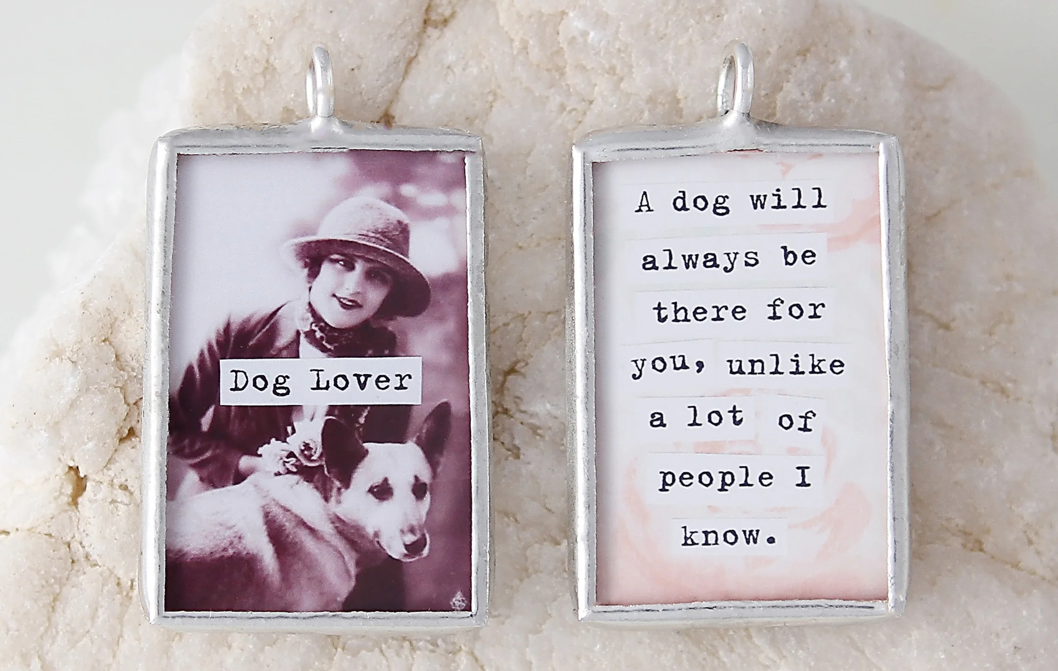Dog Lover Soldered Art Charm - Image 2