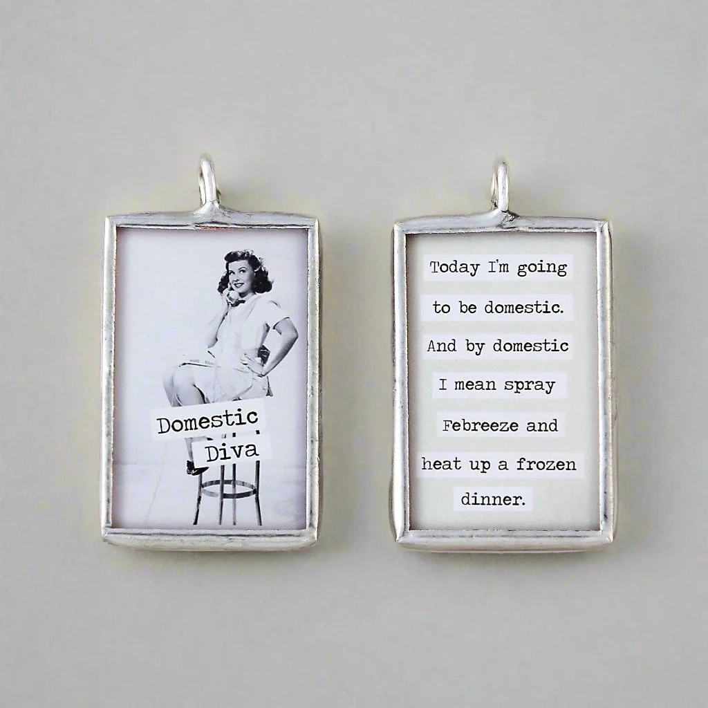 Domestic Diva Soldered Art Charm