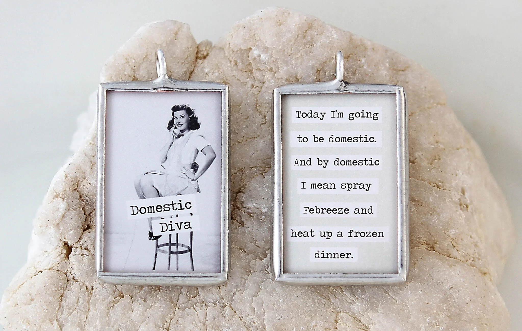 Domestic Diva Soldered Art Charm - Image 2