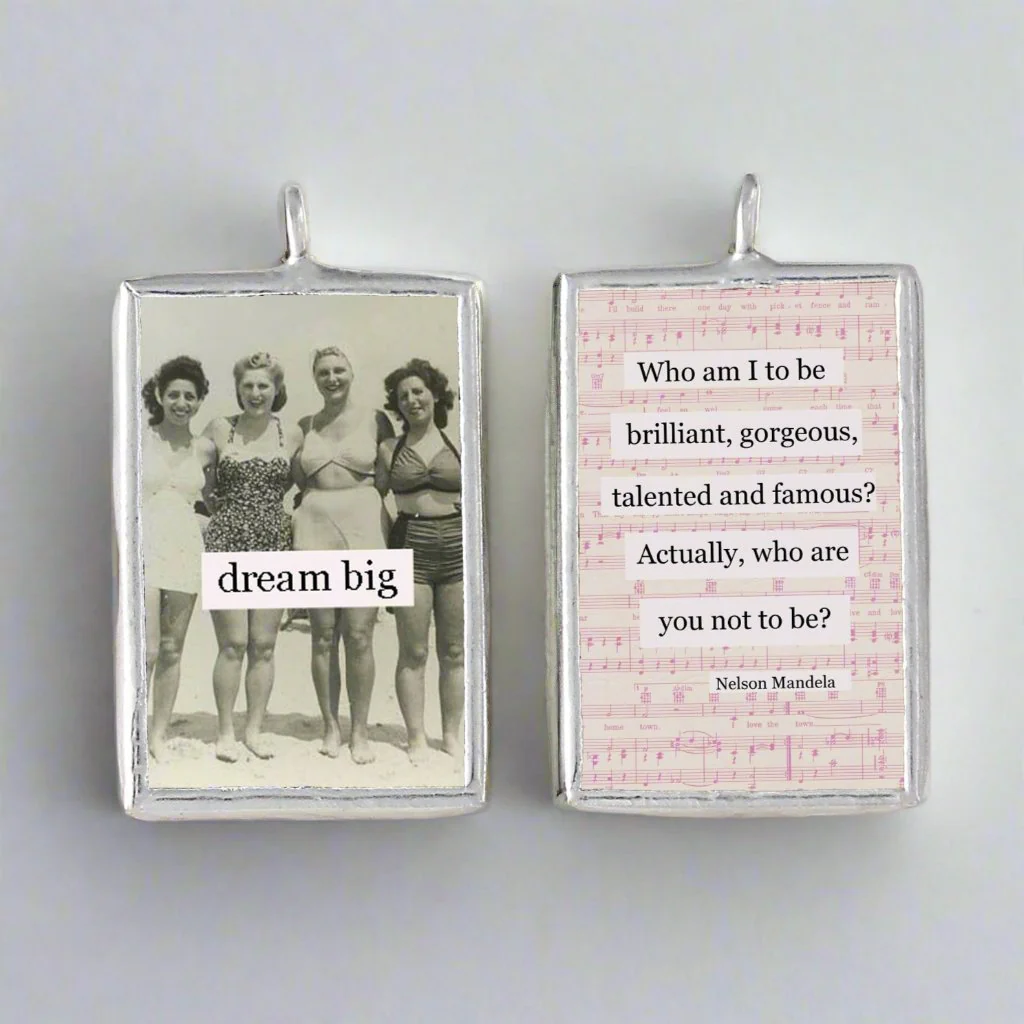 Dream Big Soldered Art Charm