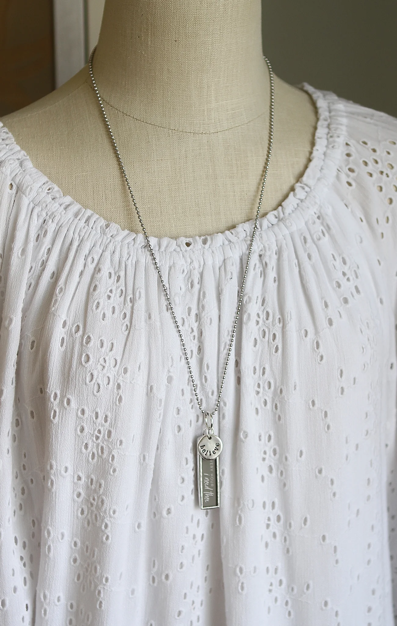 Every Hour I Need Thee Faith Hymn Charm Necklace - Image 3