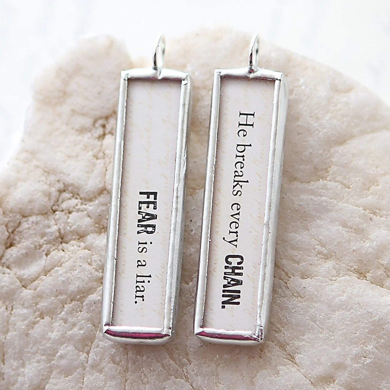 Fear is a Liar Soldered Charm