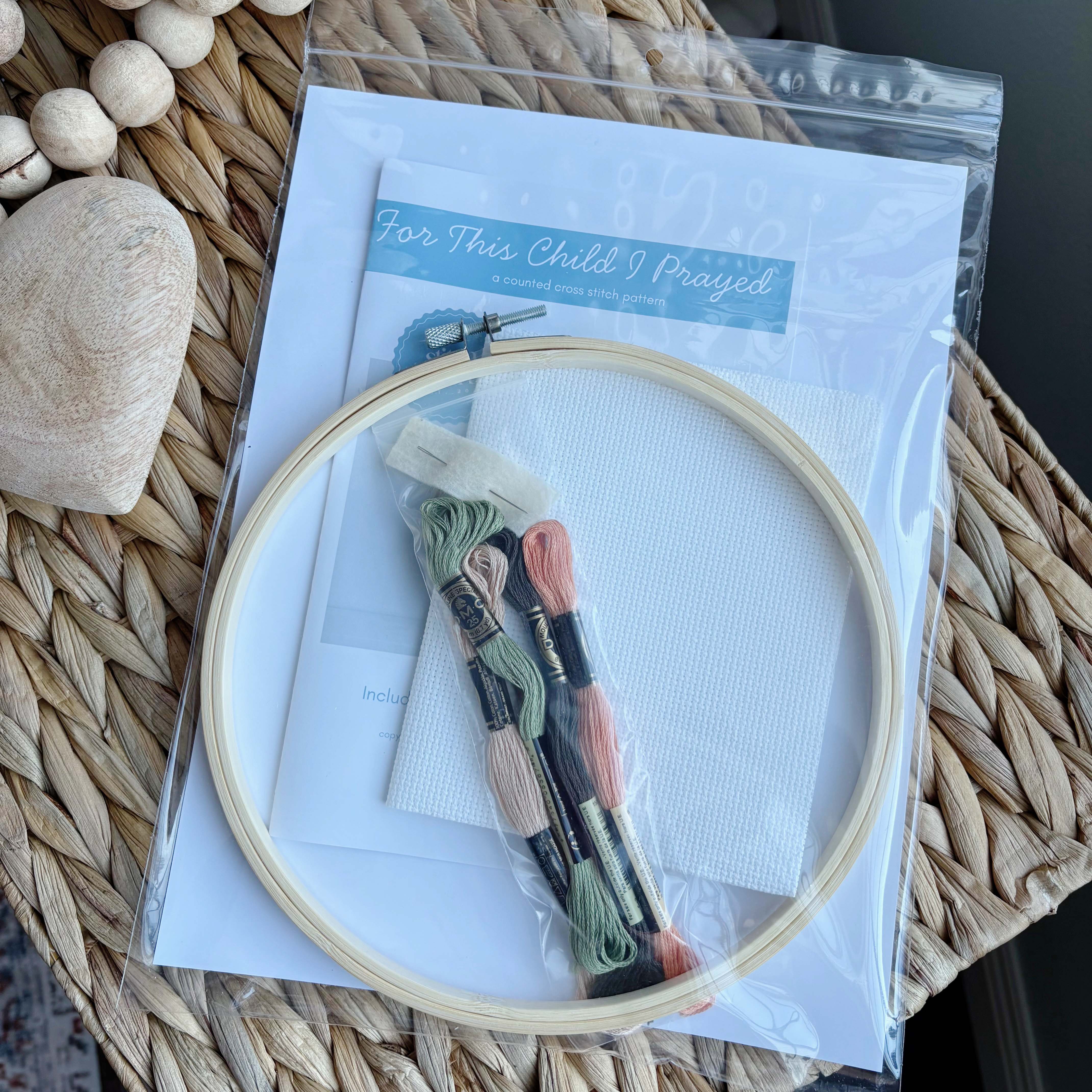 For This Child I Prayed Cross Stitch Kit - Image 4