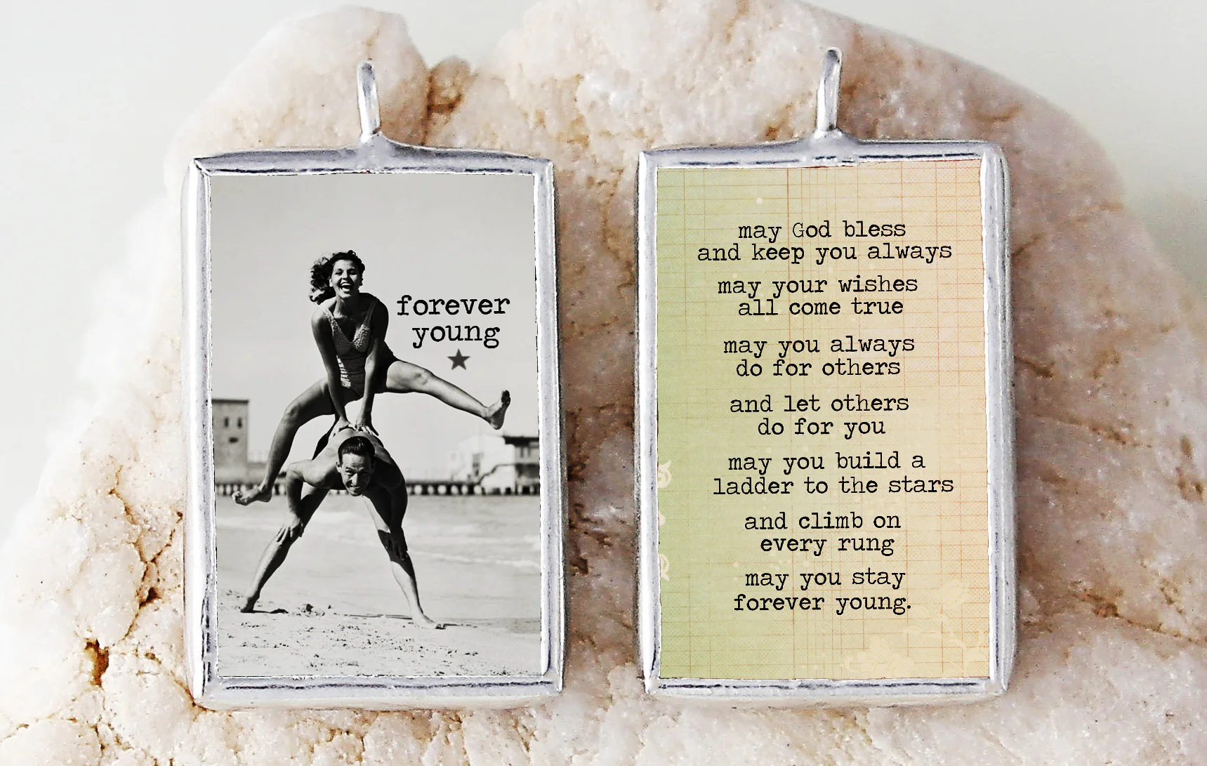 Forever Young Soldered Art Charm - Image 2