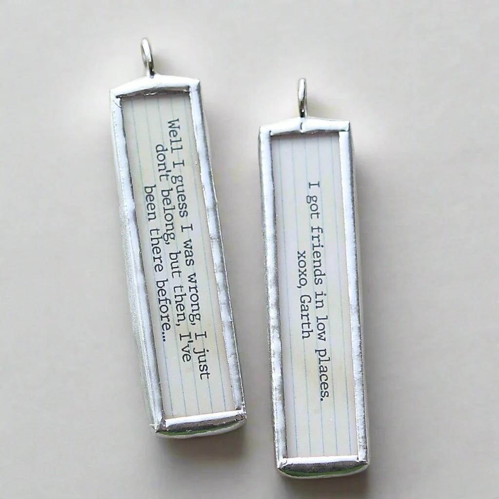Friends In Low Places Soldered Art Jewelry Charm