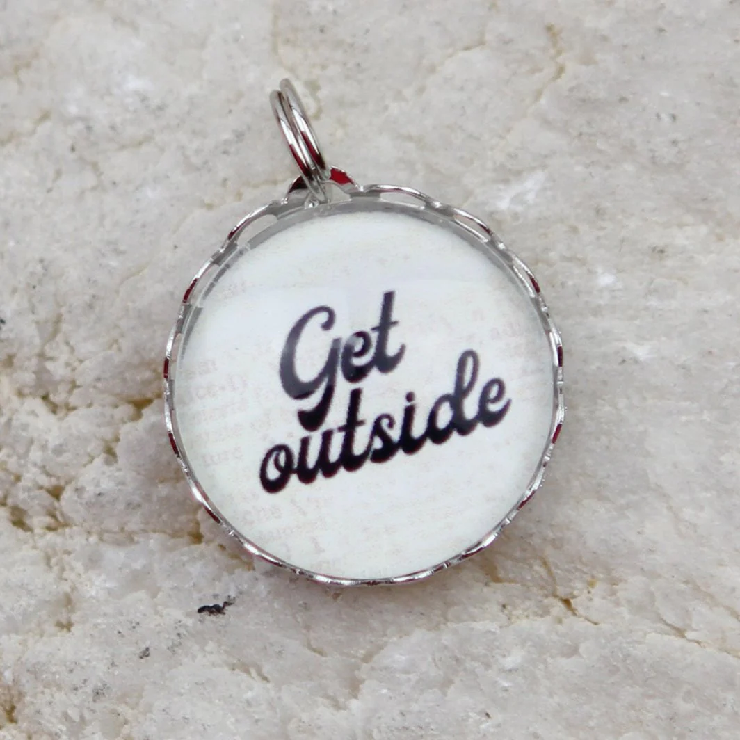 Get Outside Bubble Charm