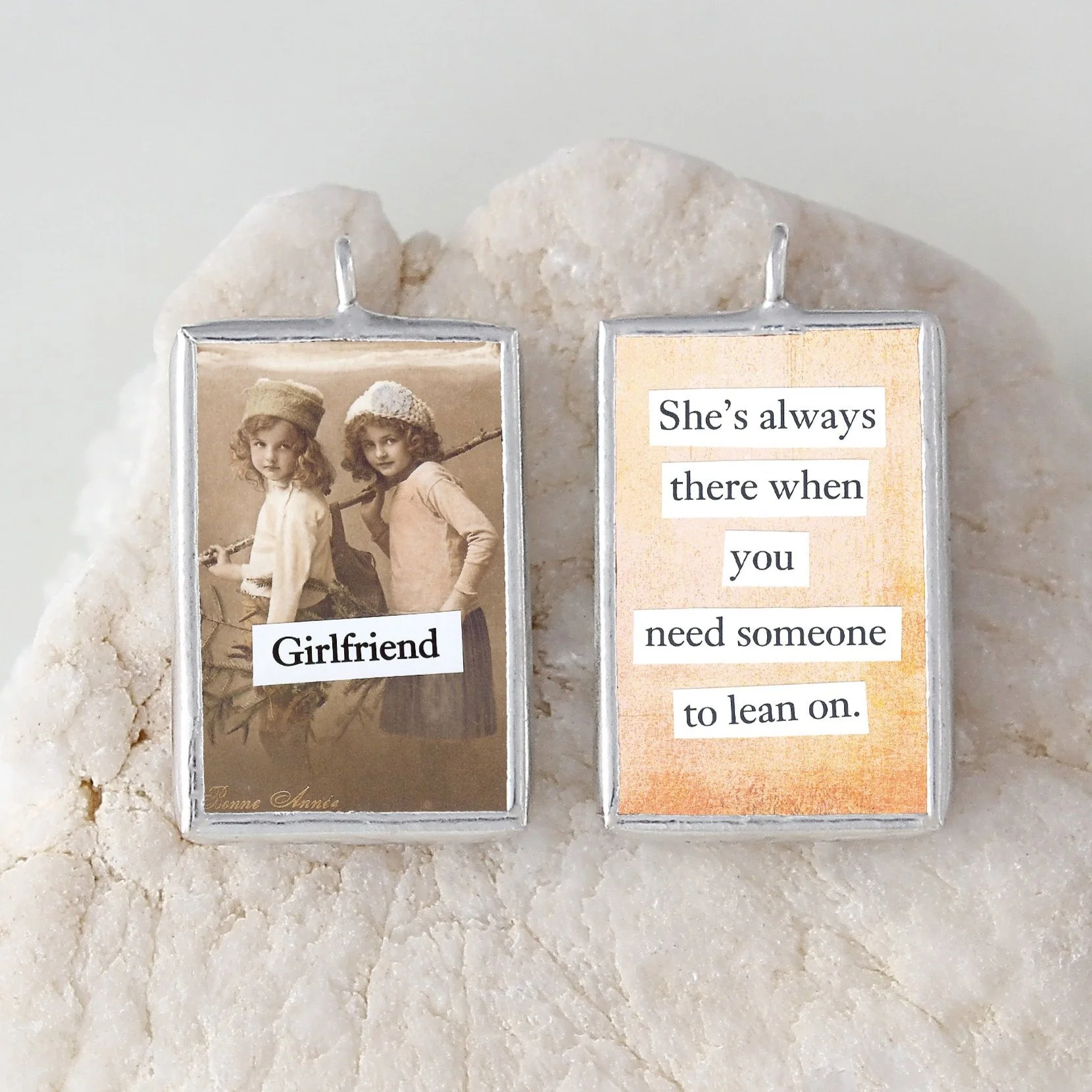 Girlfriend Soldered Art Charm