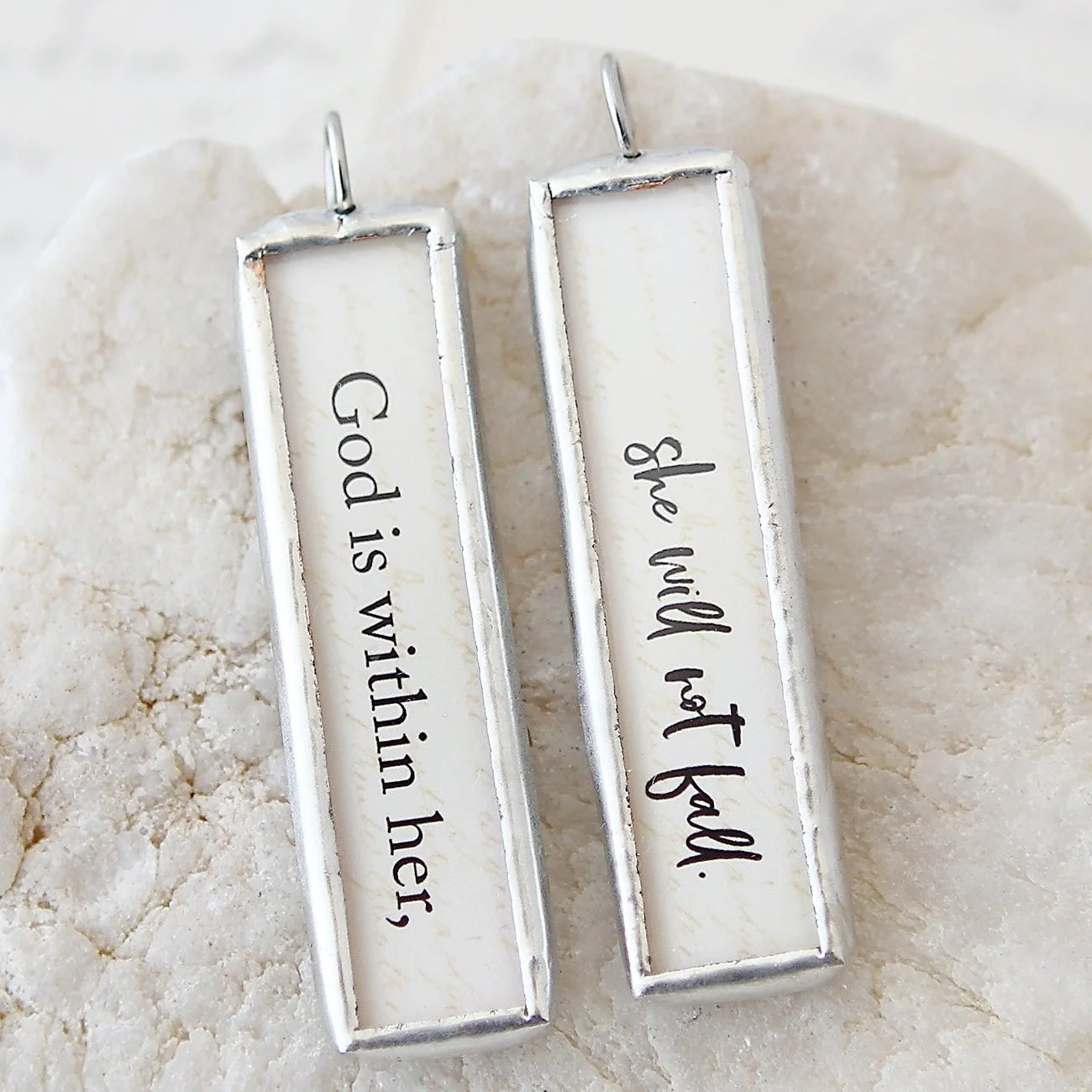 God Is Within Her Soldered Charm