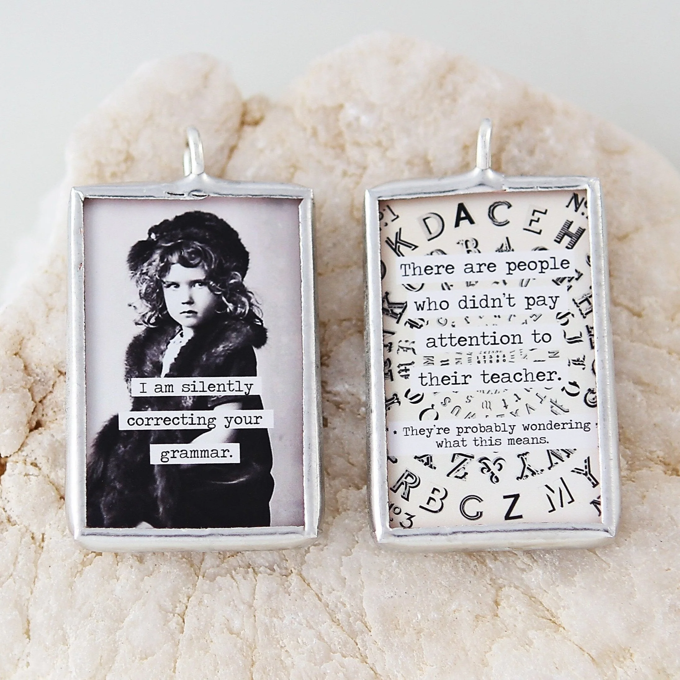Grammar Corrector Soldered Art Charm