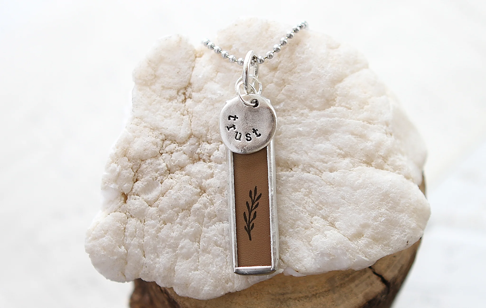 Great Is Thy Faithfulness Faith Hymn Charm Necklace - Image 2