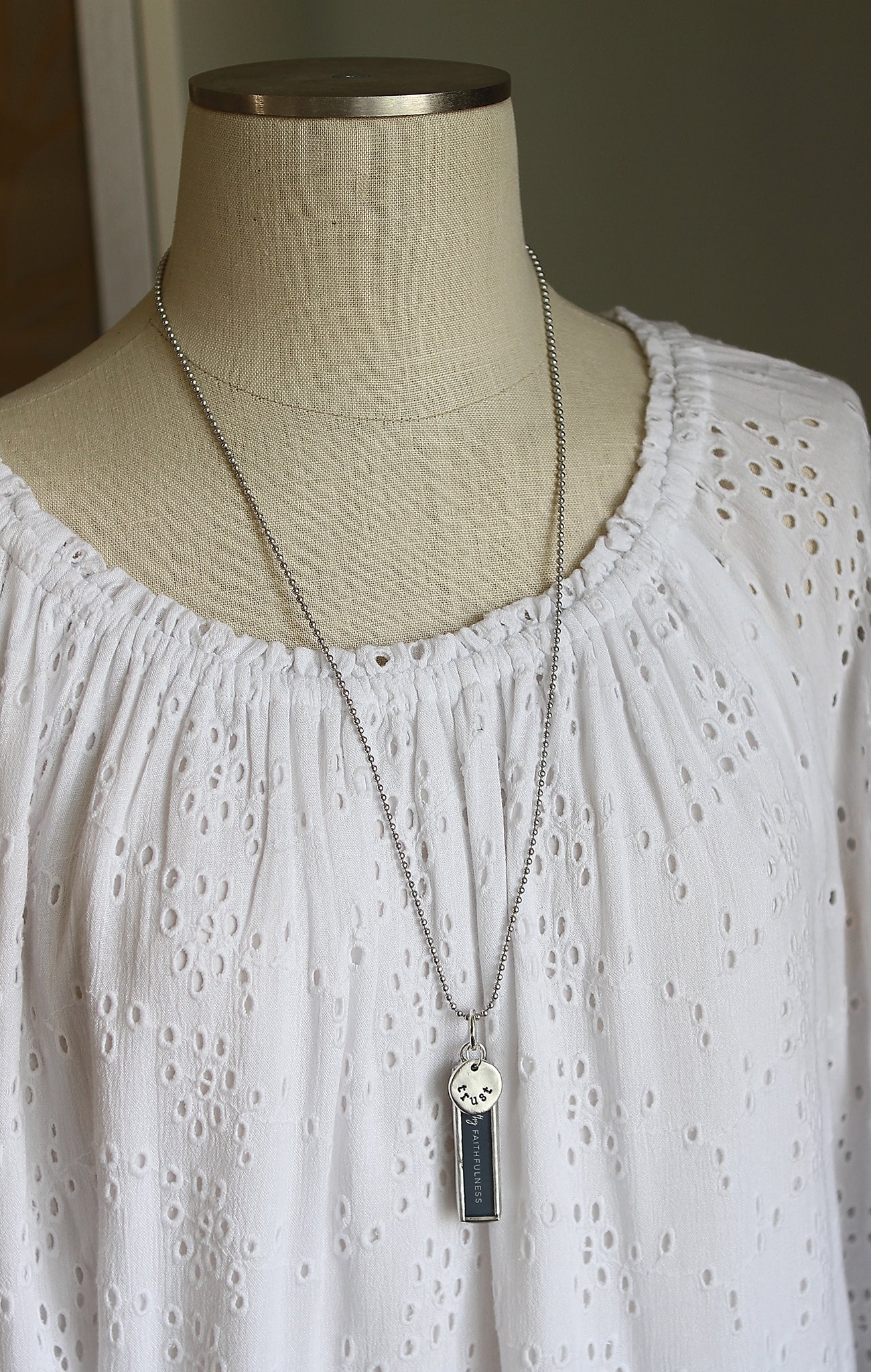 Great Is Thy Faithfulness Faith Hymn Charm Necklace - Image 3