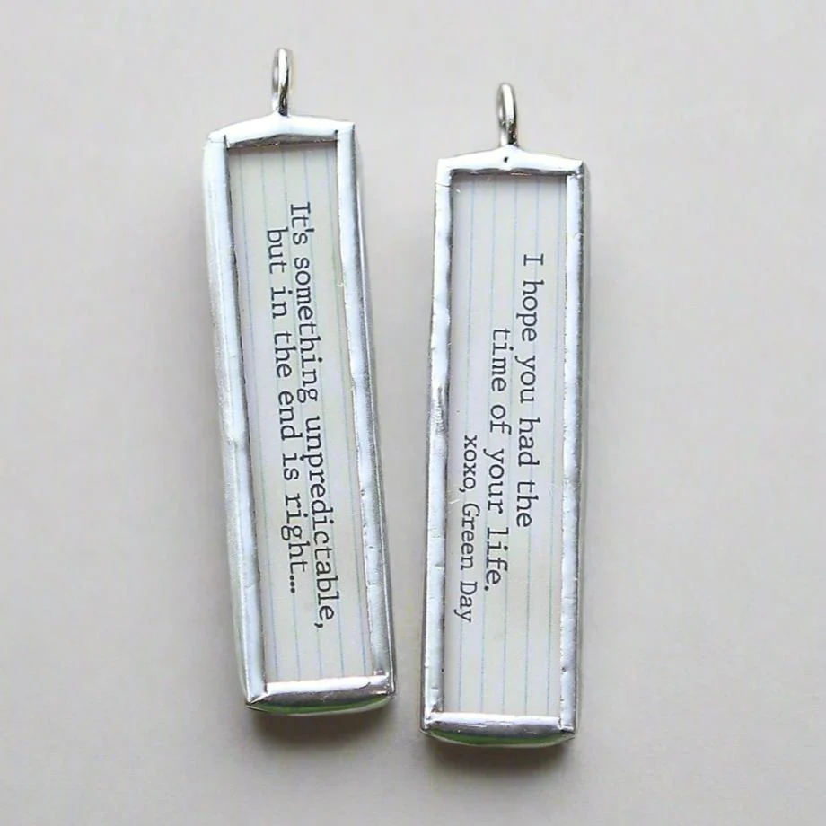 Time Of Your Life Soldered Art Jewelry Charm