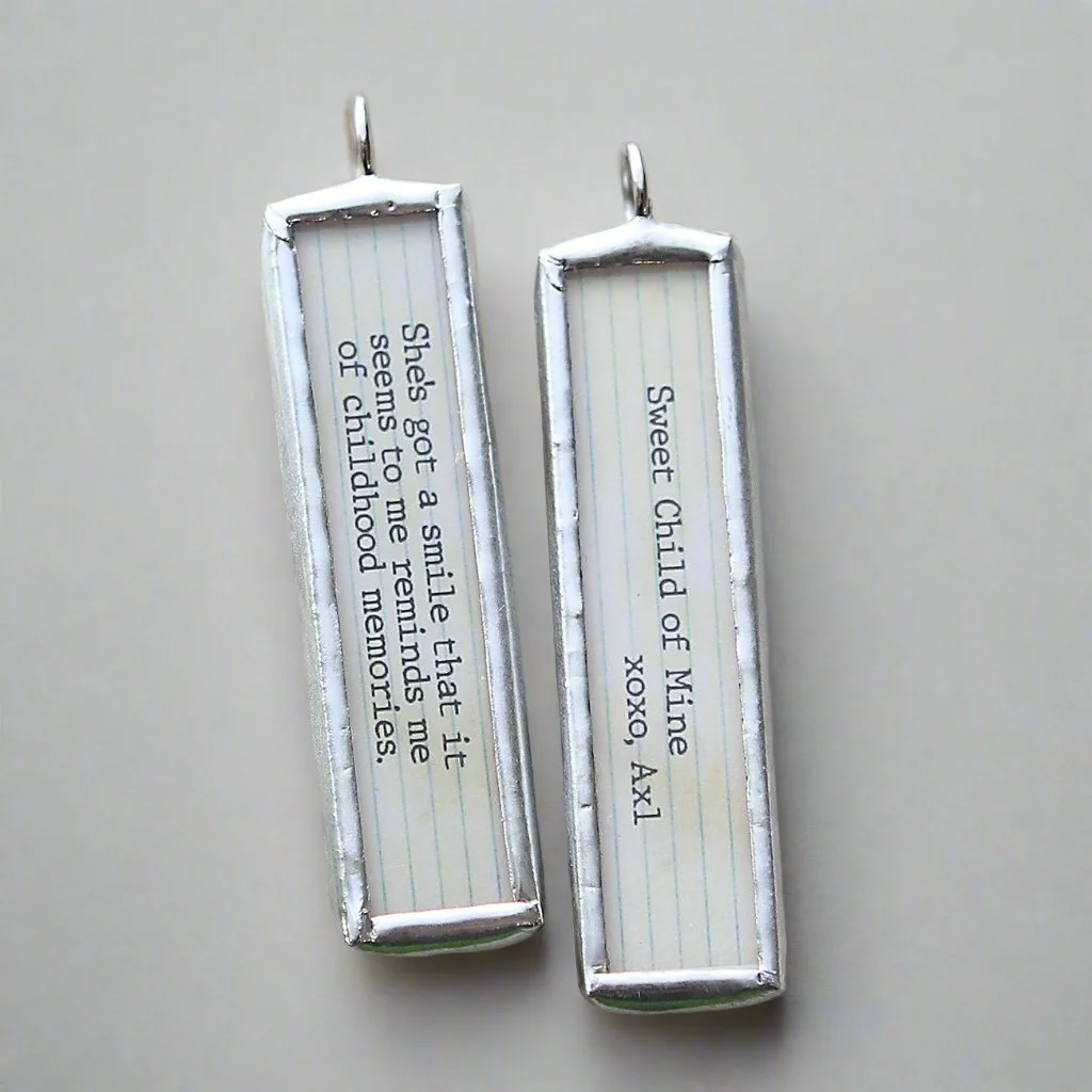 Sweet Child Of Mine Soldered Art Jewelry Charm