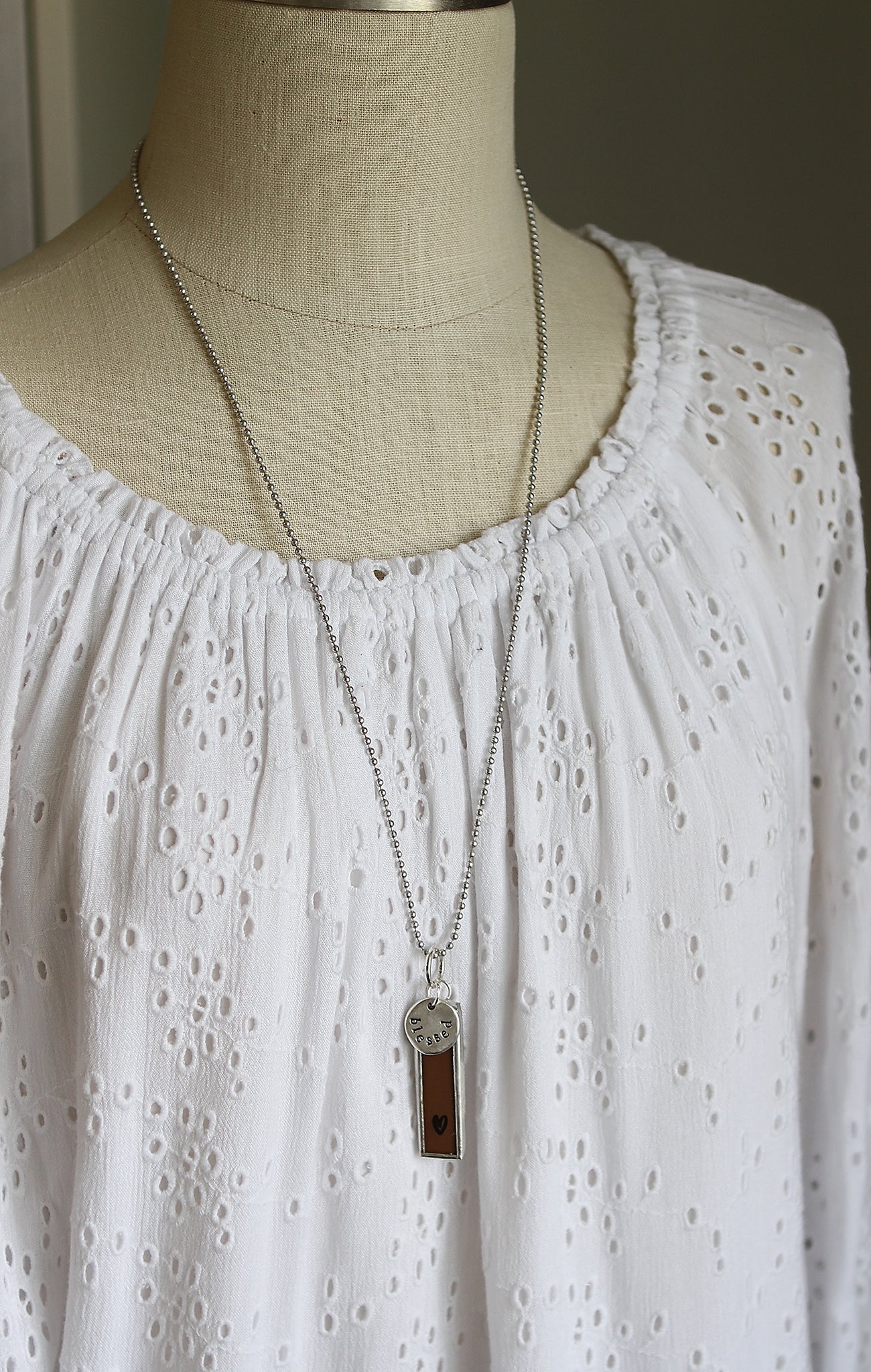 Here's My Heart Lord Charm Hymn Faith Necklace - Image 4