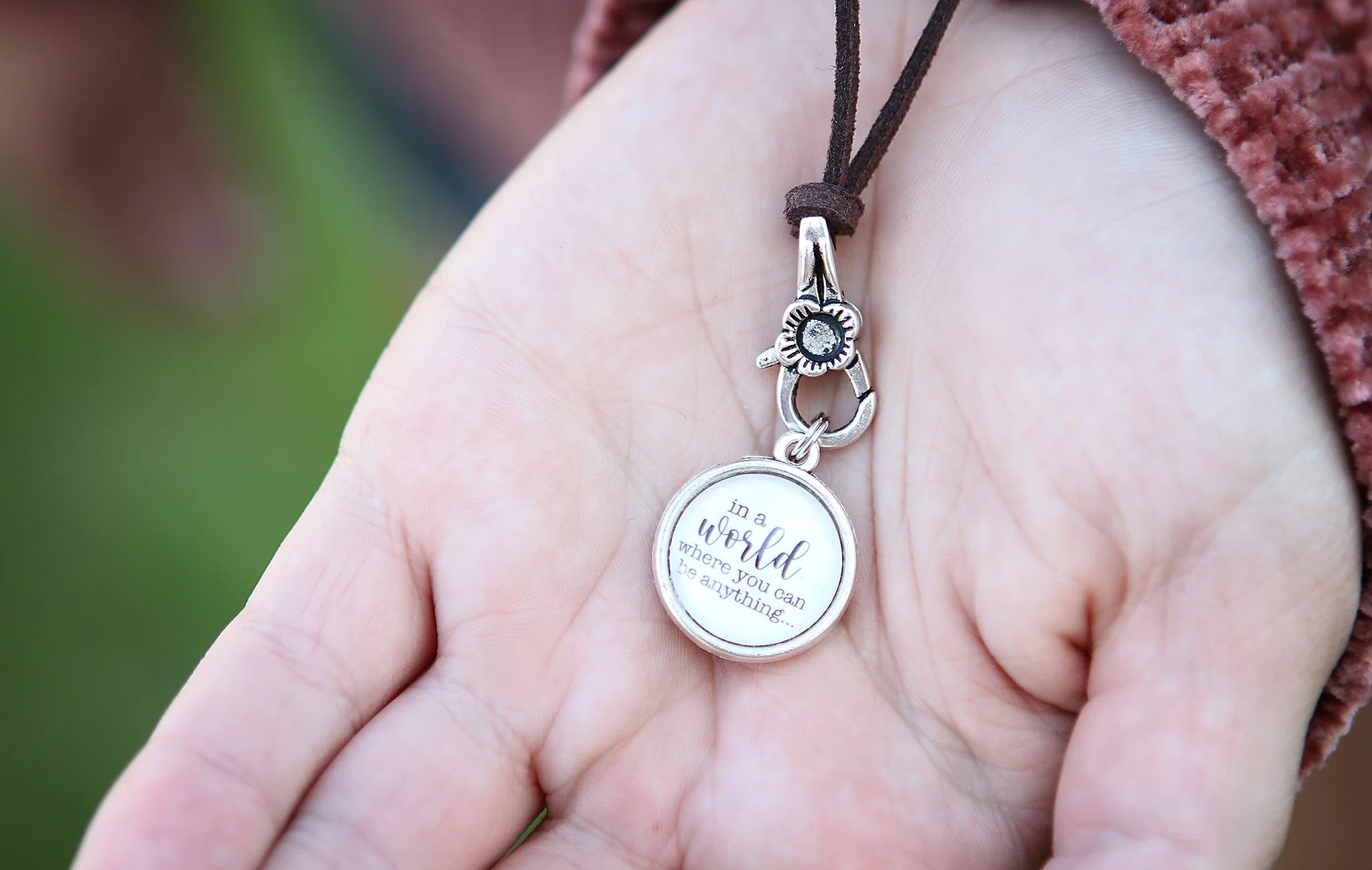 In A World Where You Can Be Anything Be Kind Double Bubble Charm - Image 4
