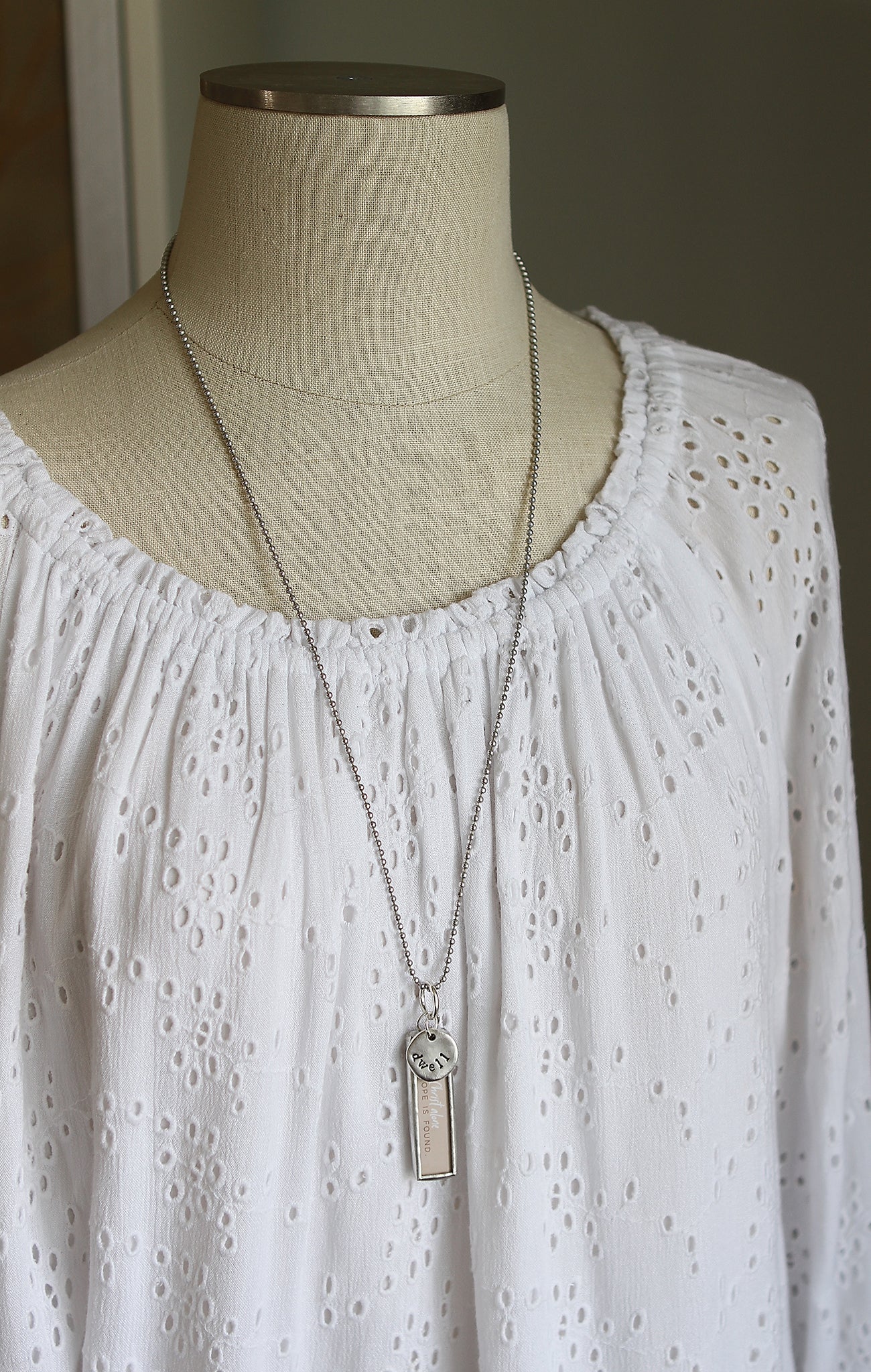 In Christ Alone Faith Hymn Charm Necklace - Image 3