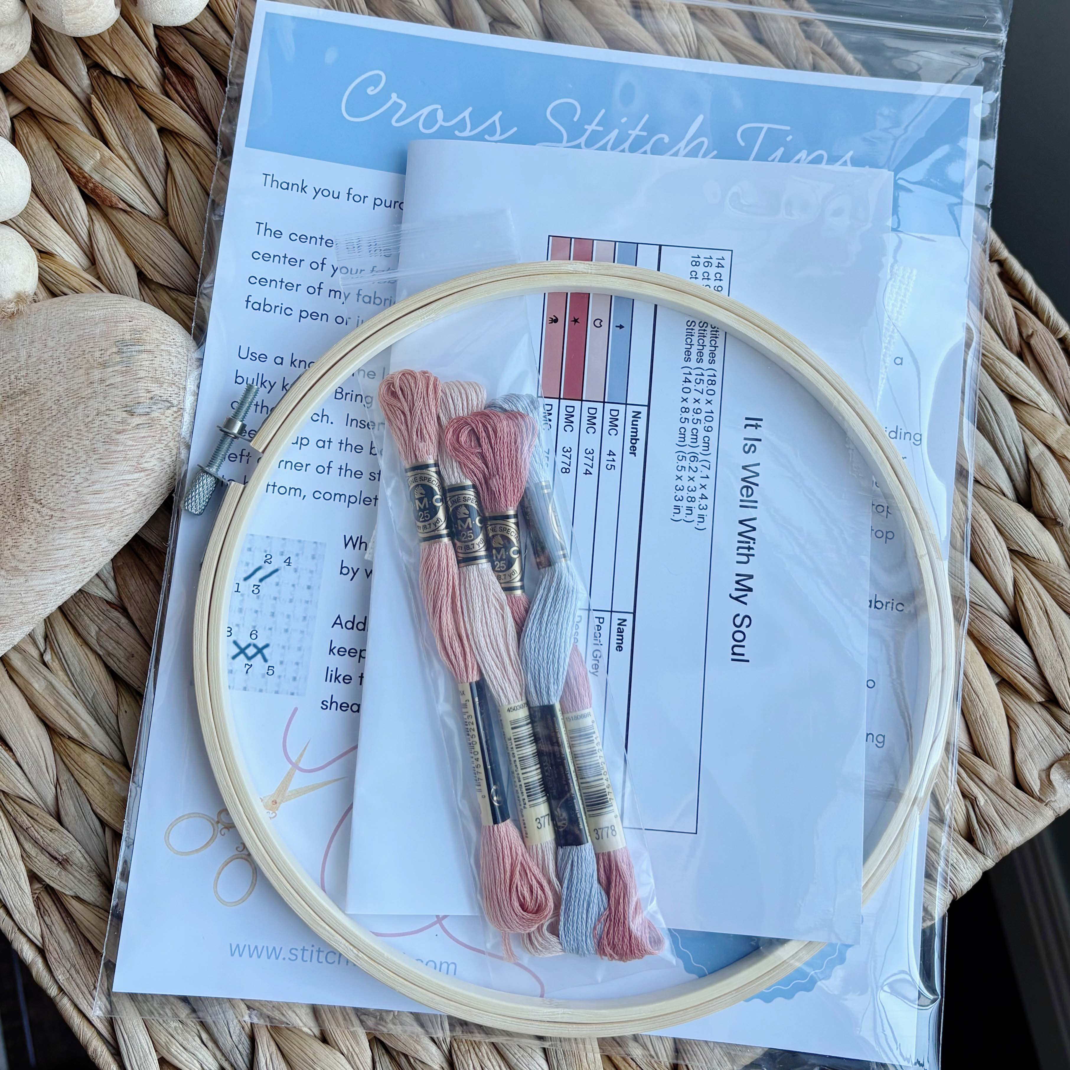 It Is Well With My Soul Cross Stitch Kit - Image 3