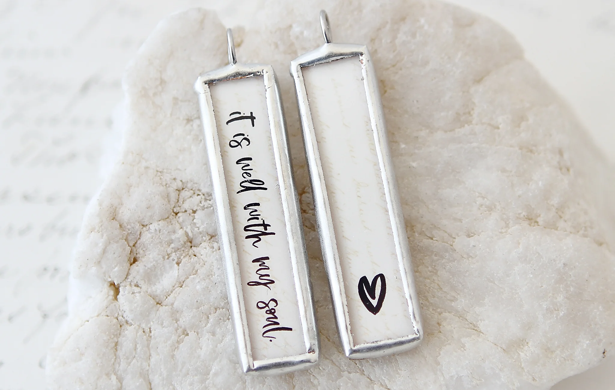 It Is Well With My Soul Soldered Charm