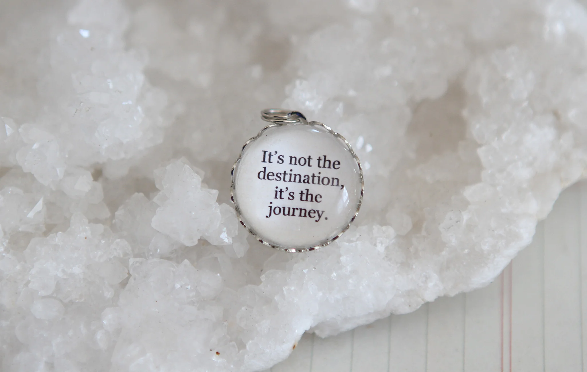 It's Not The Destination Bubble Charm
