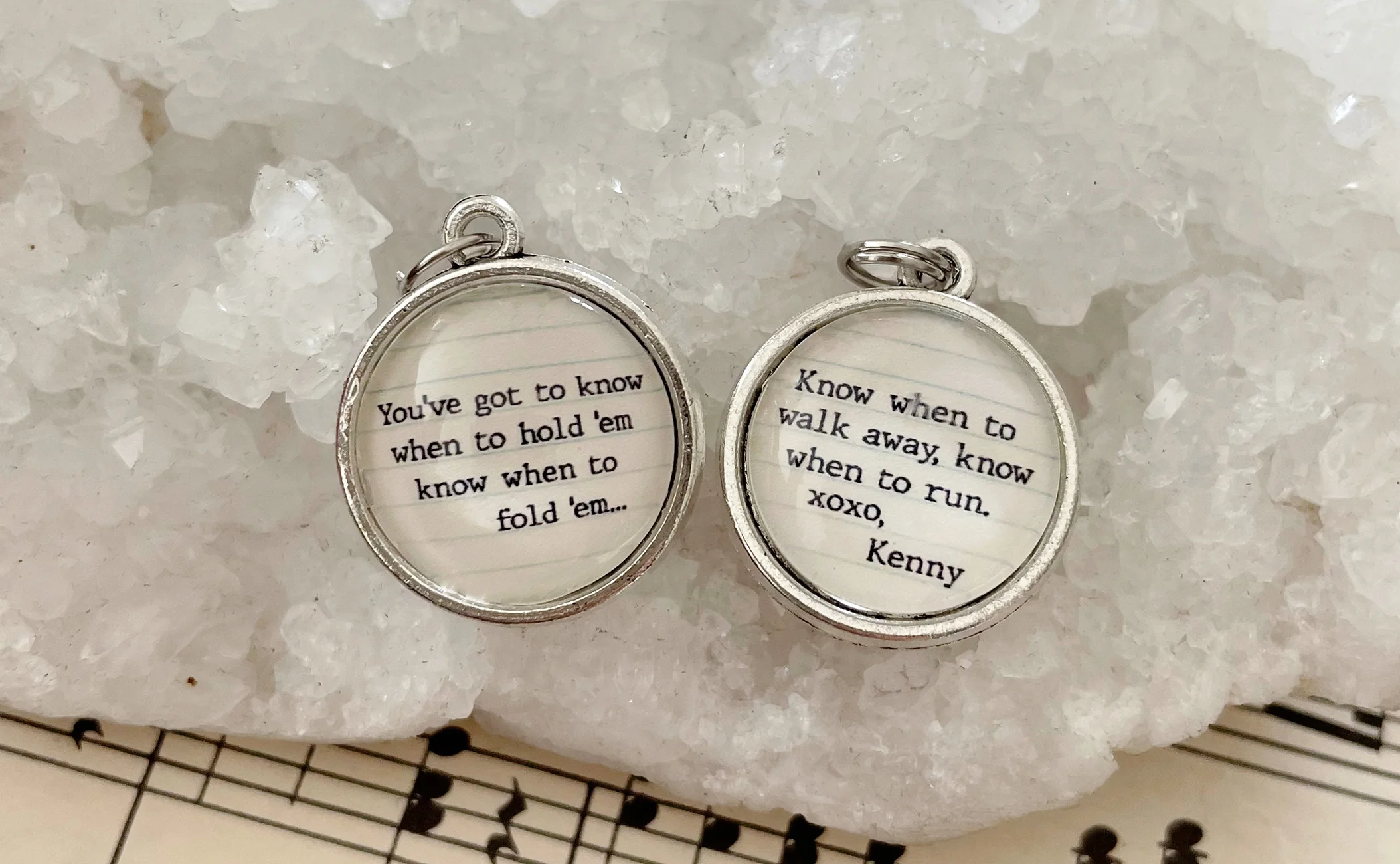 The Gambler Double Sided Bubble Jewelry Charm
