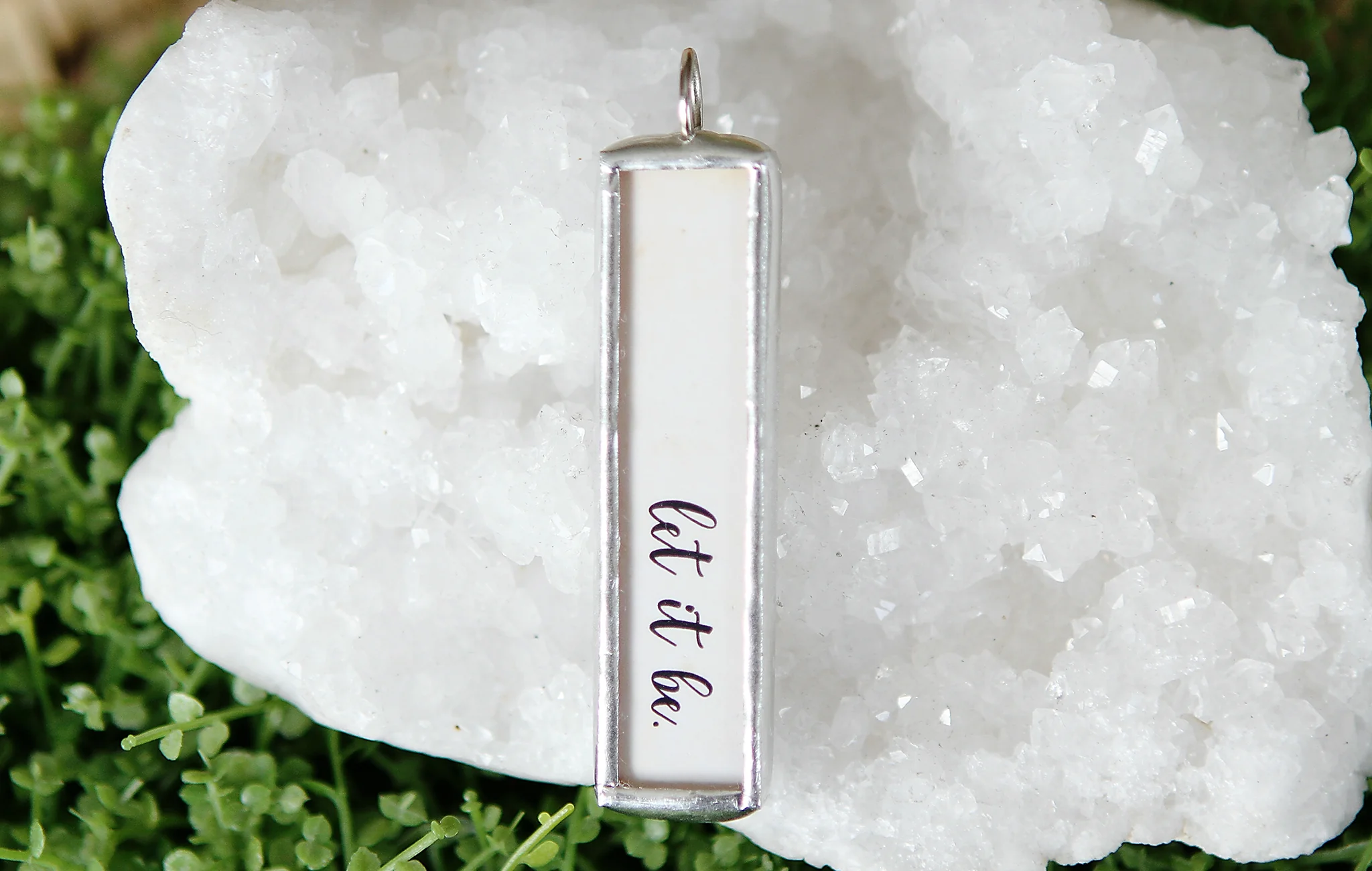 Let It Be Soldered Art Jewelry Charm - Image 2