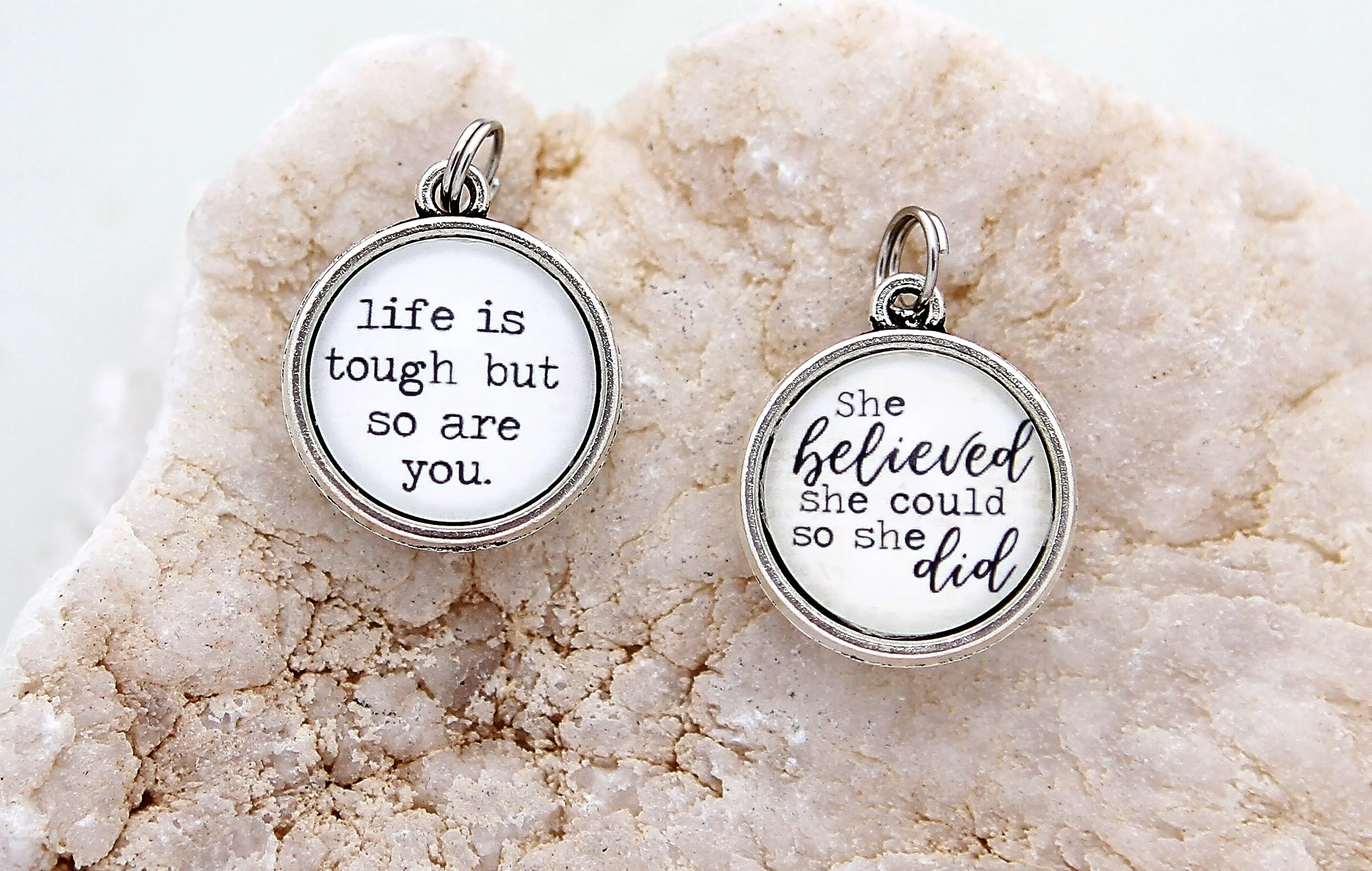 Life Is Tough But So Are You Double Bubble Charm