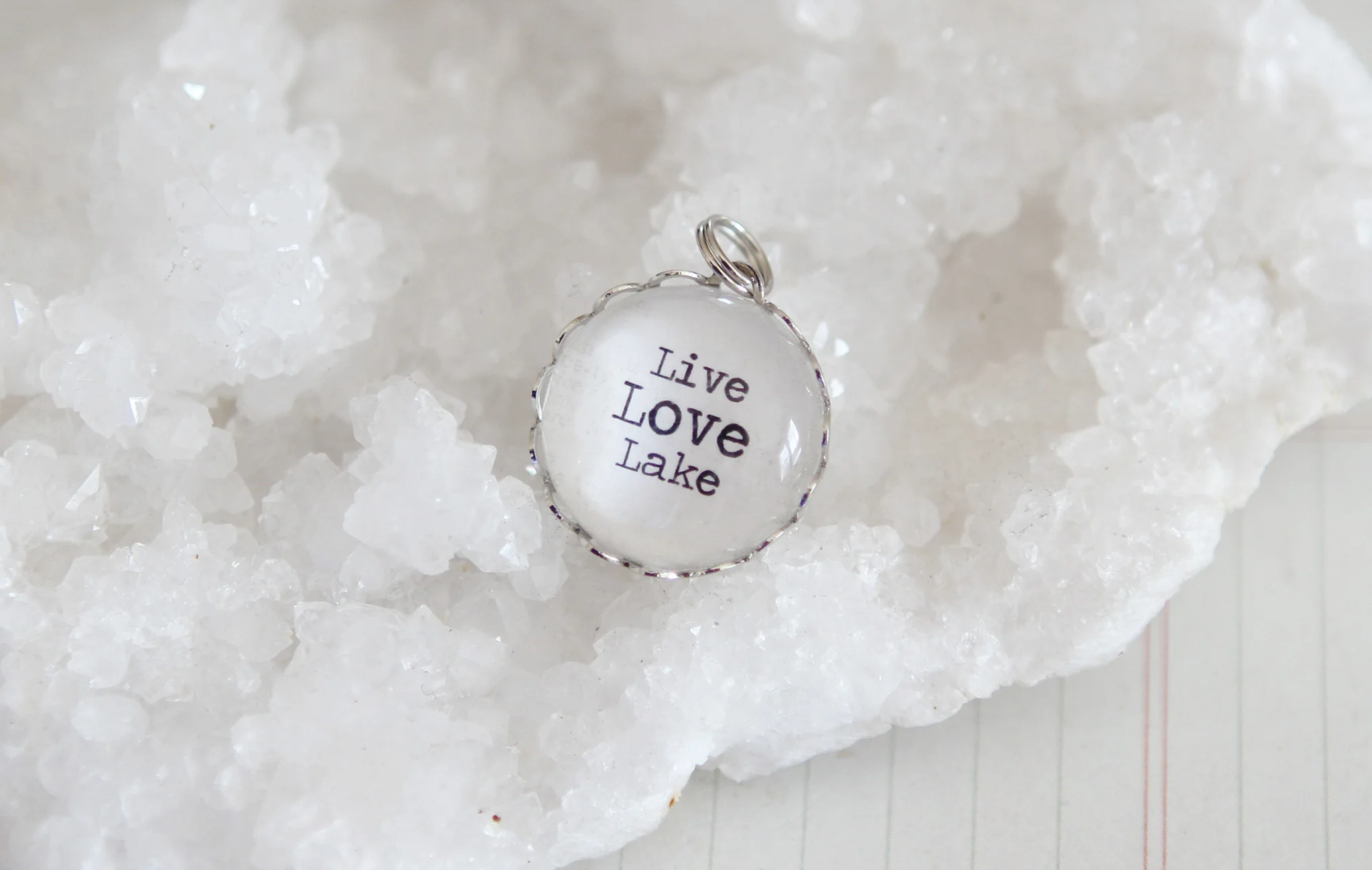 Live Love Lake Bubble Charm