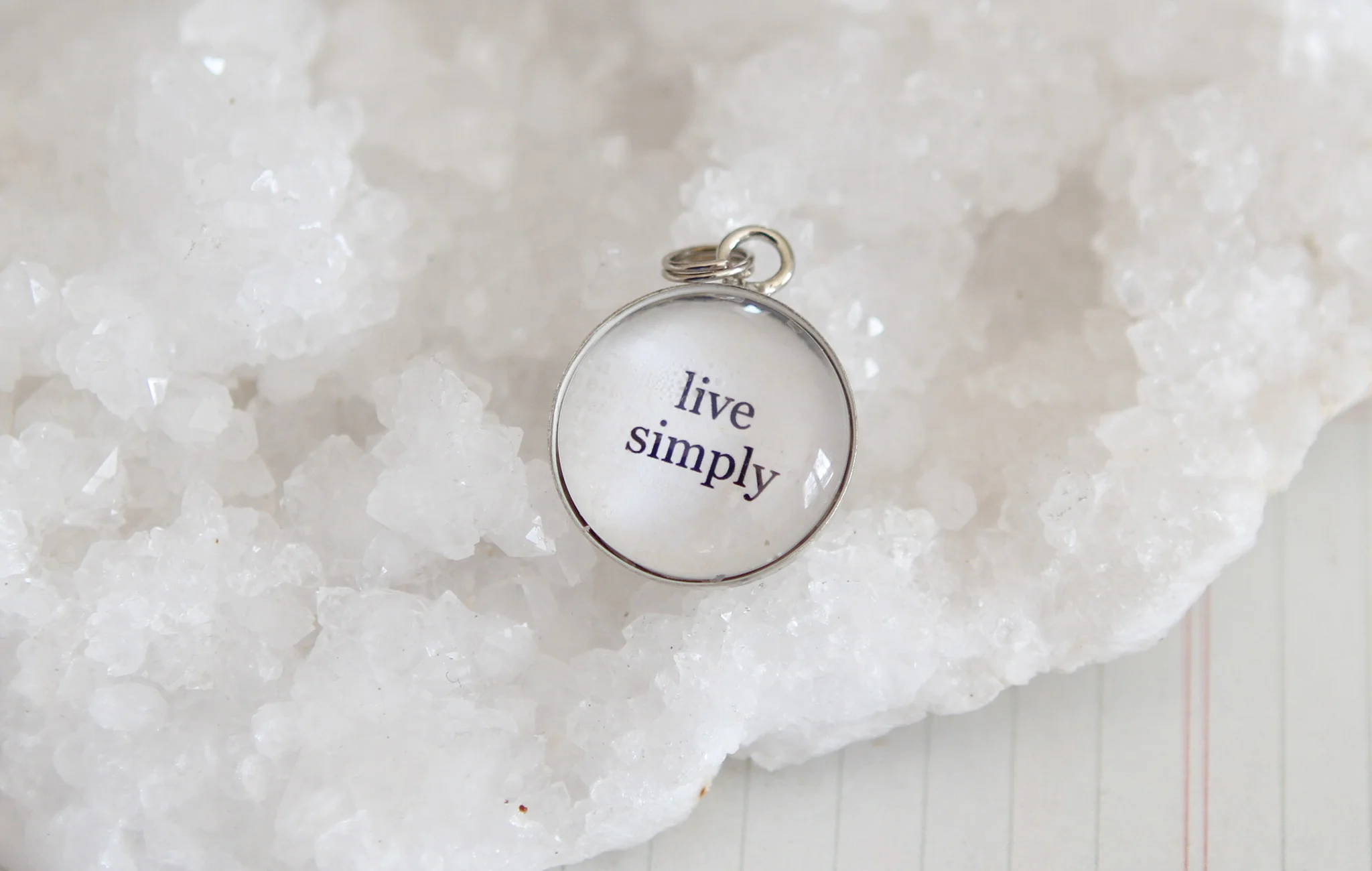 Live Simply Bubble Charm