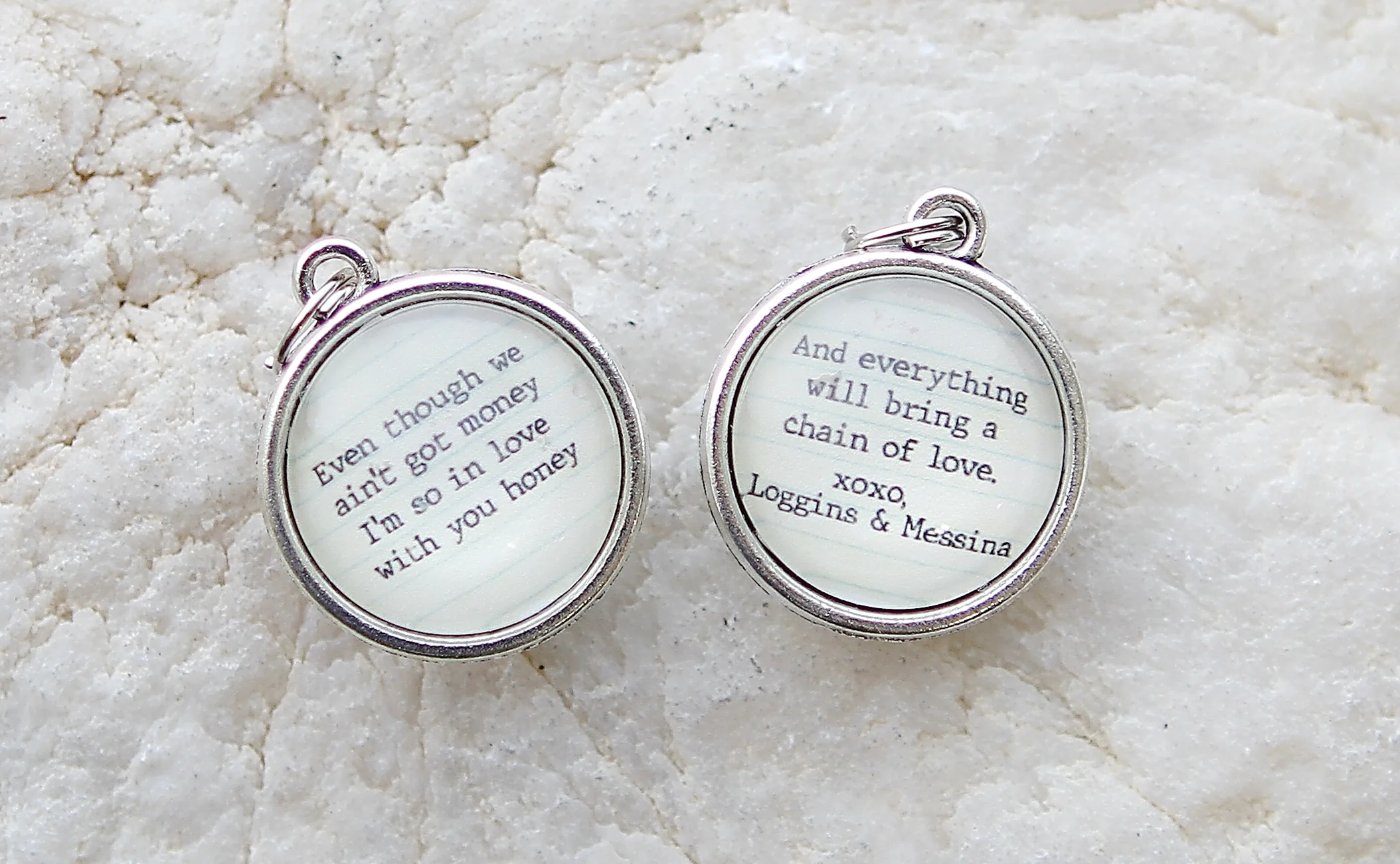 Danny's Song Double Sided Bubble Jewelry Charm