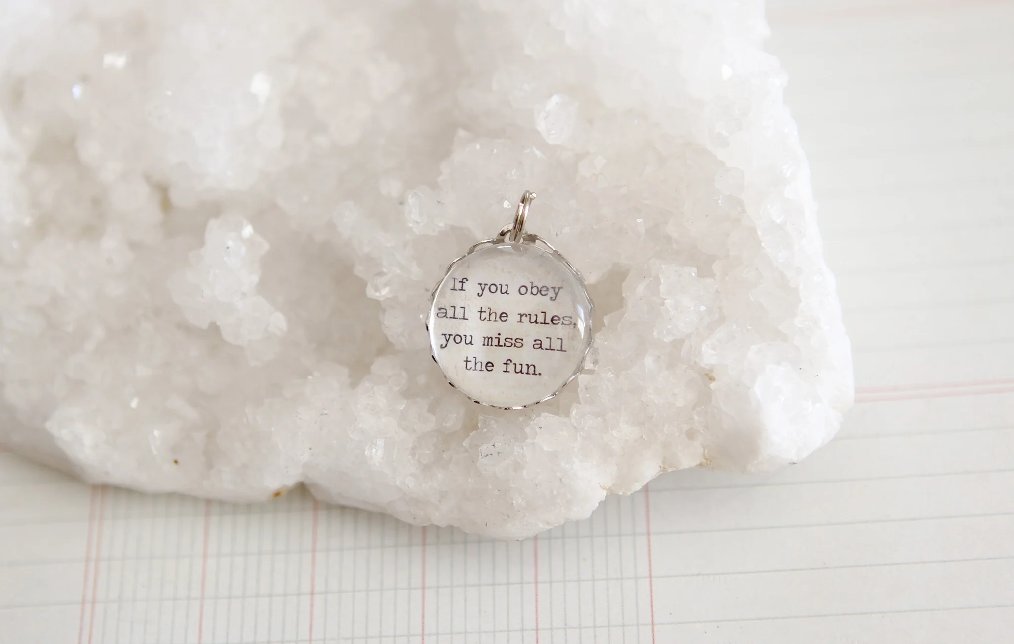 Obey All The Rules Bubble Charm