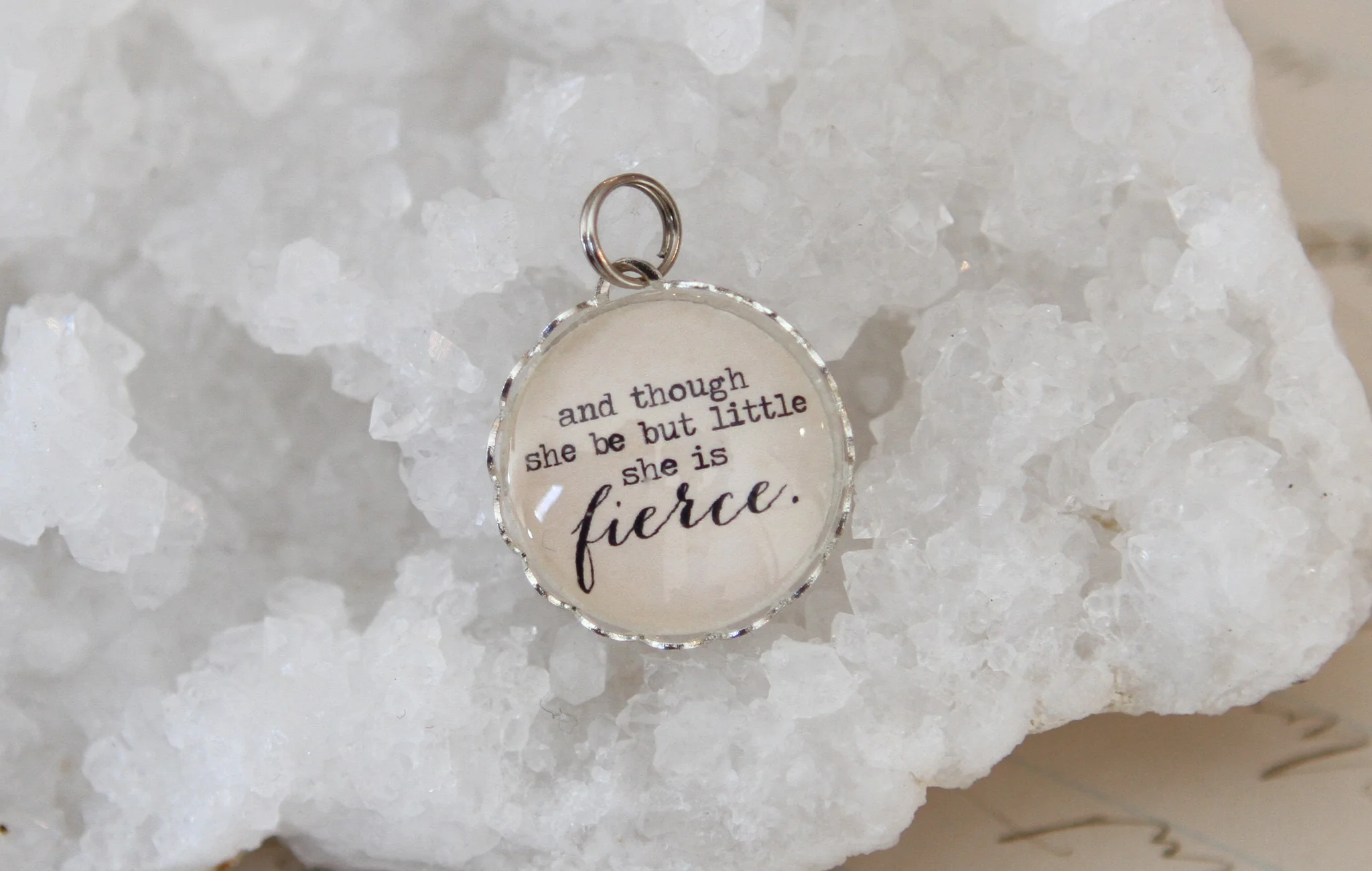 She Is Fierce Bubble Charm