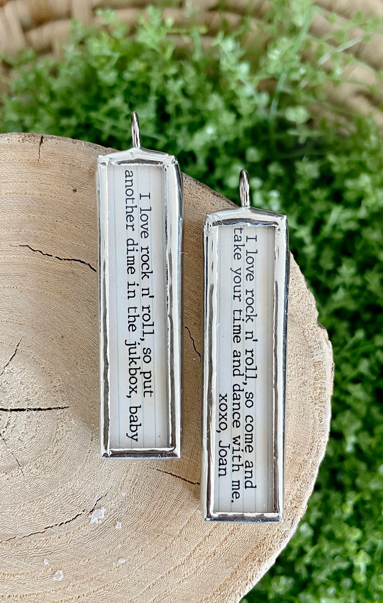 I Love Rock n' Roll Soldered Jewelry Charm Lyric Stick - Image 2
