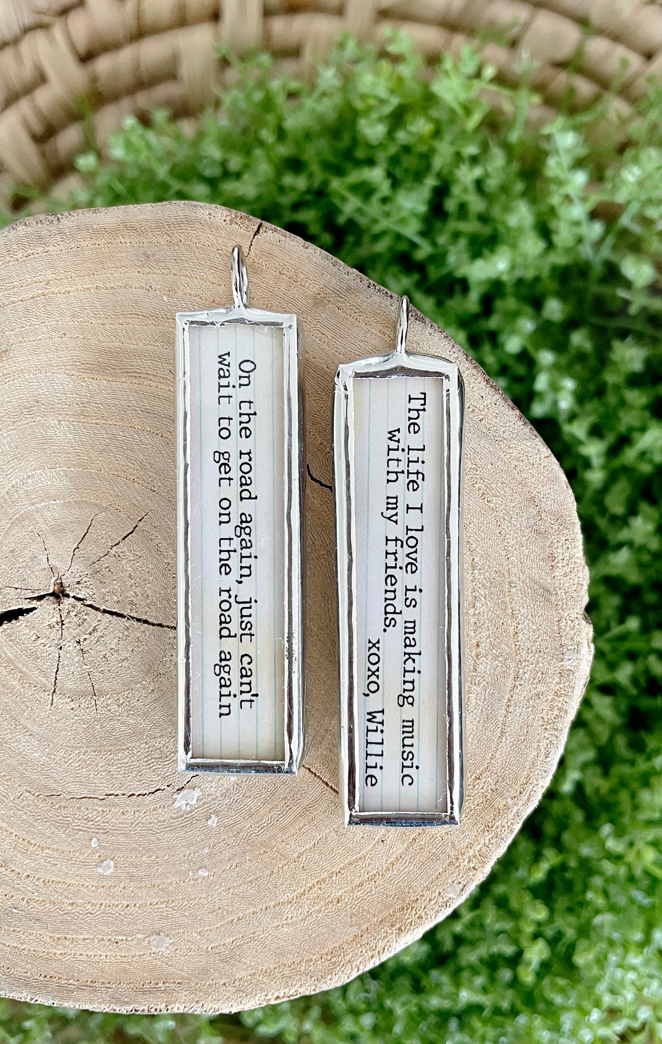 On The Road Again Soldered Jewelry Charm Lyric Stick - Image 2