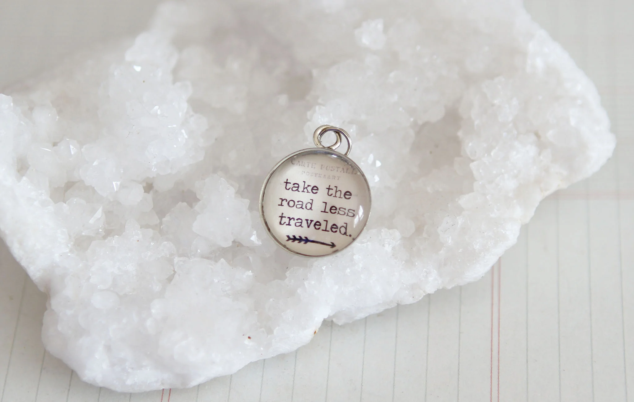 Take The Road Less Traveled Bubble Charm