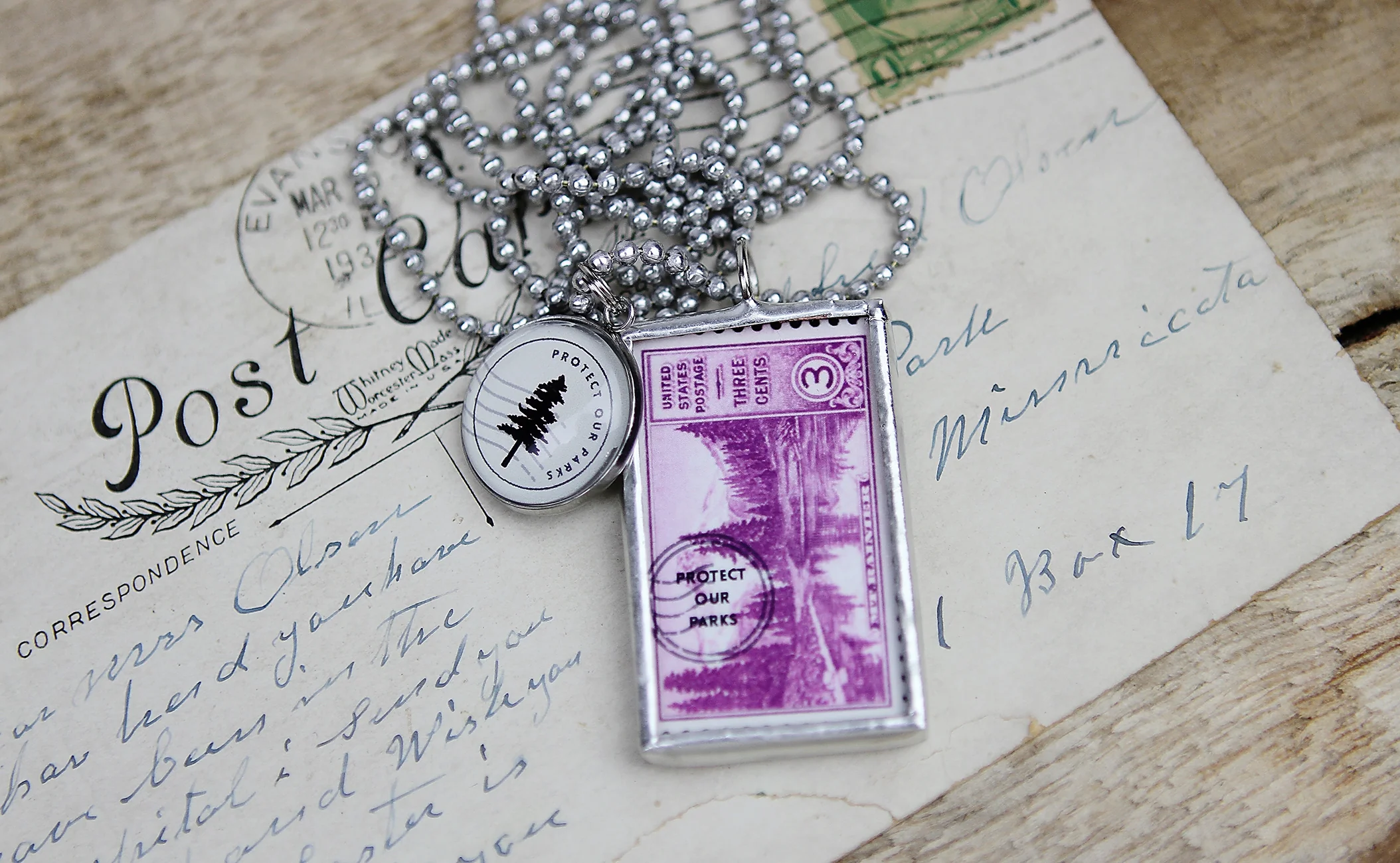 WASHINGTON Mt Ranier National Park Necklace - Image 2