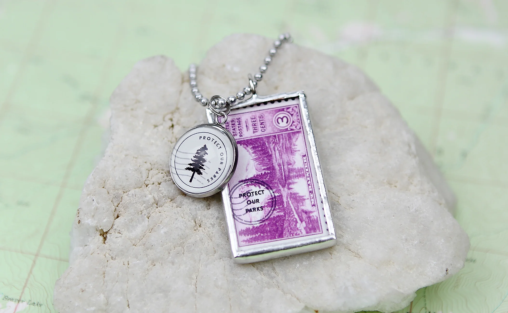 WASHINGTON Mt Ranier National Park Necklace - Image 3