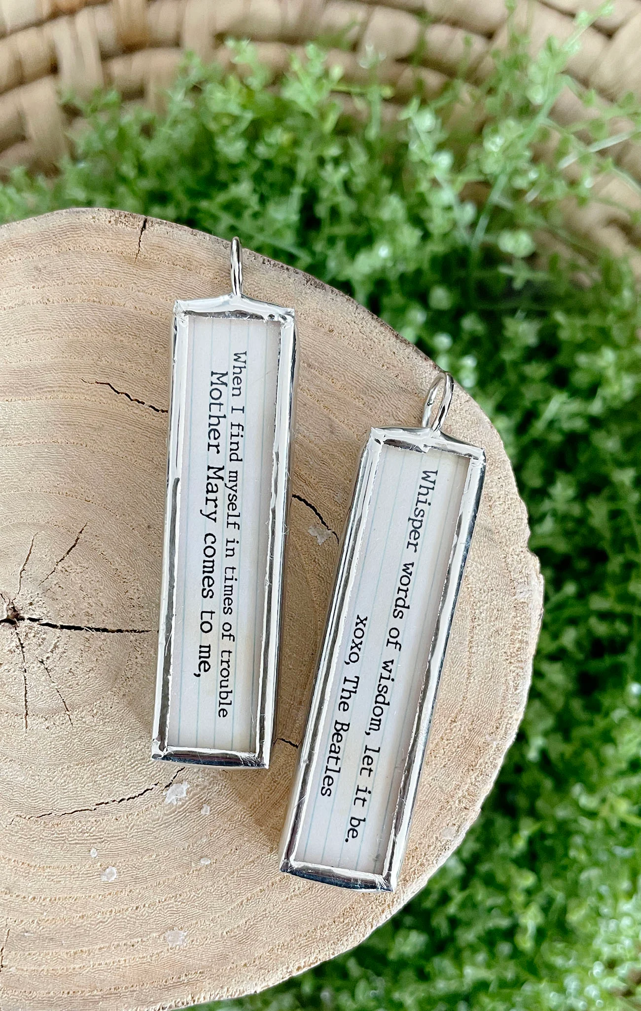 Let It Be Soldered Jewelry Charm Lyric Stick - Image 2