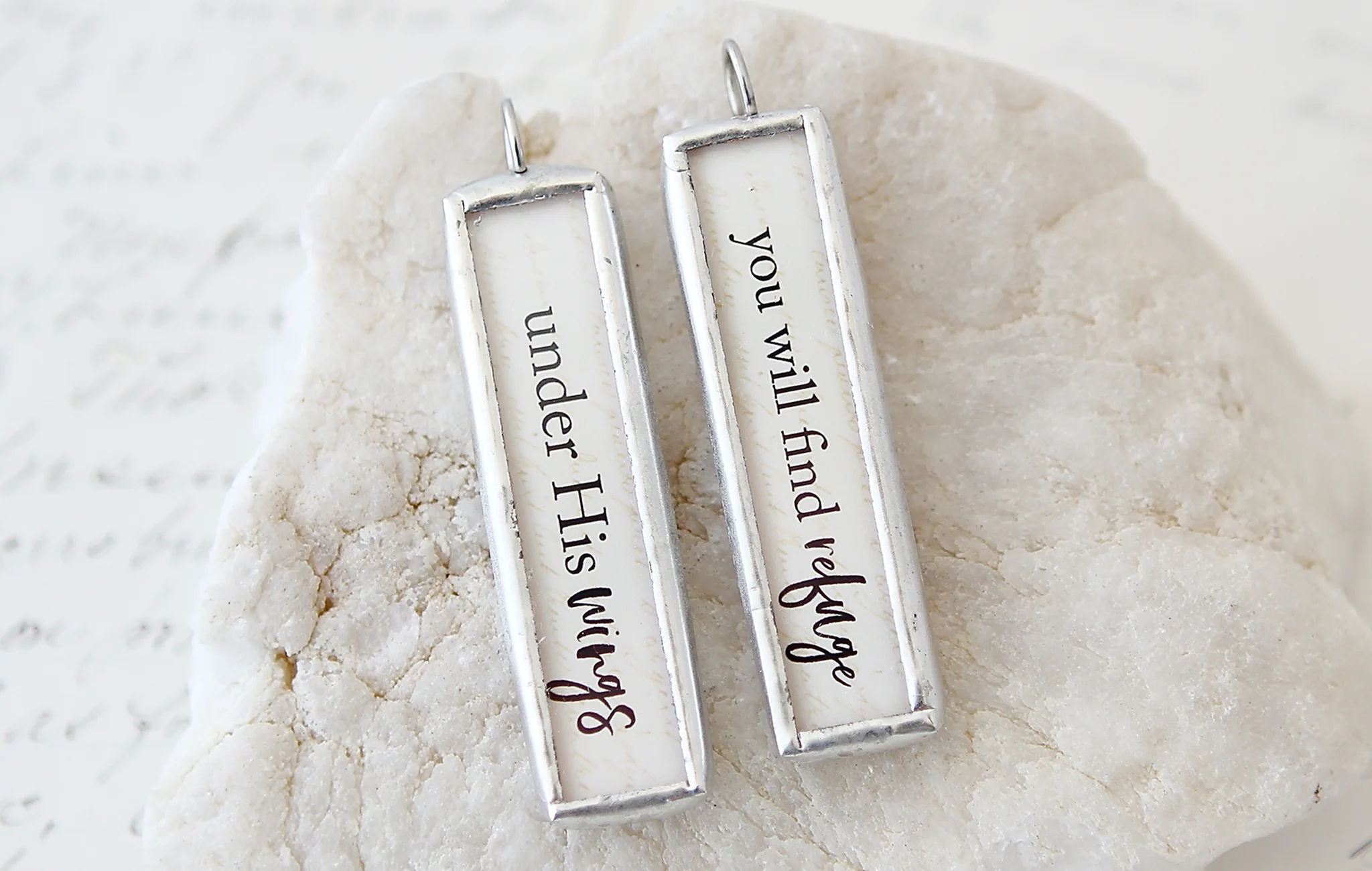 Under His Wings Soldered Charm